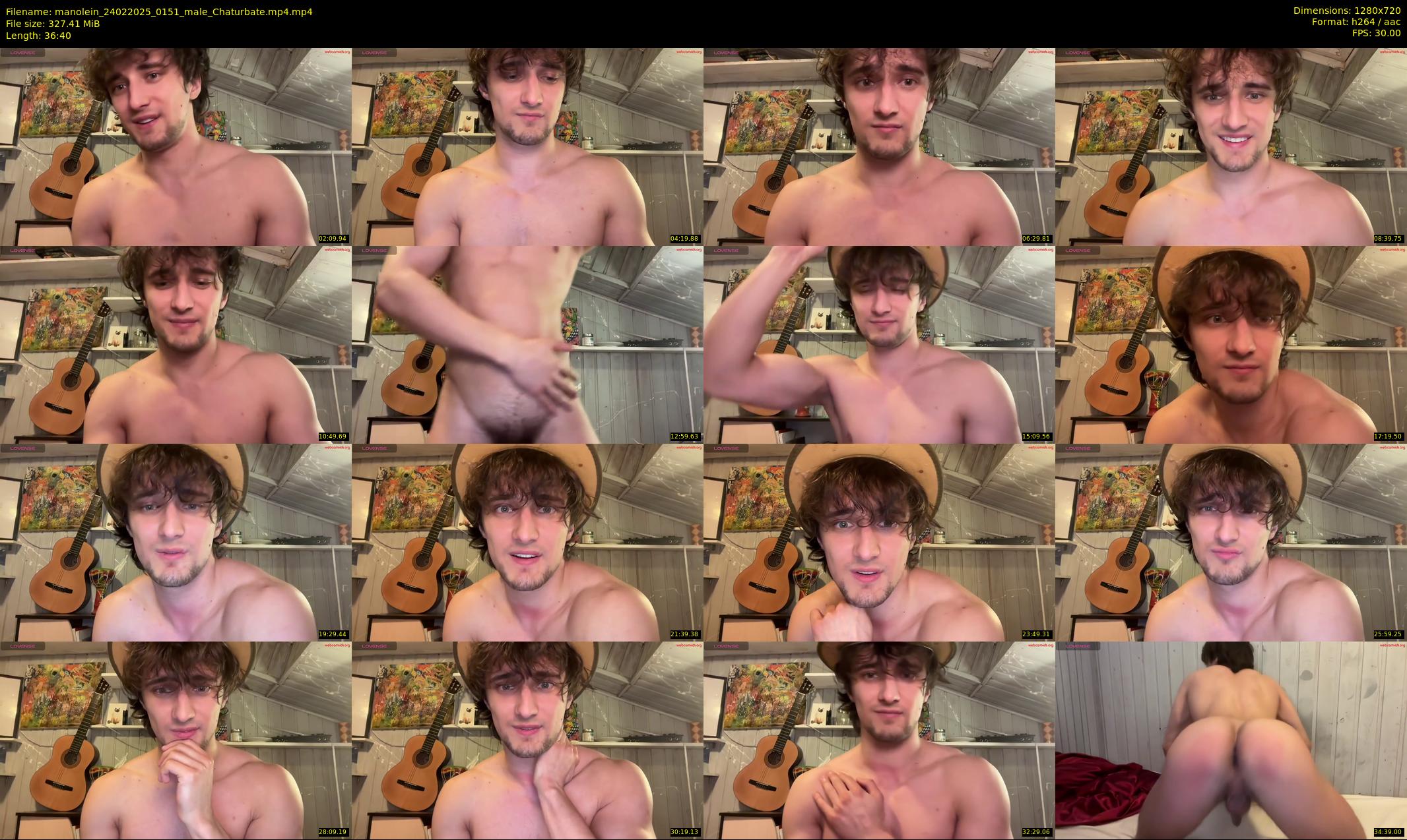 manolein — 37 minute Chaturbate male cam show recording, 720p, Feb 24, 2025
