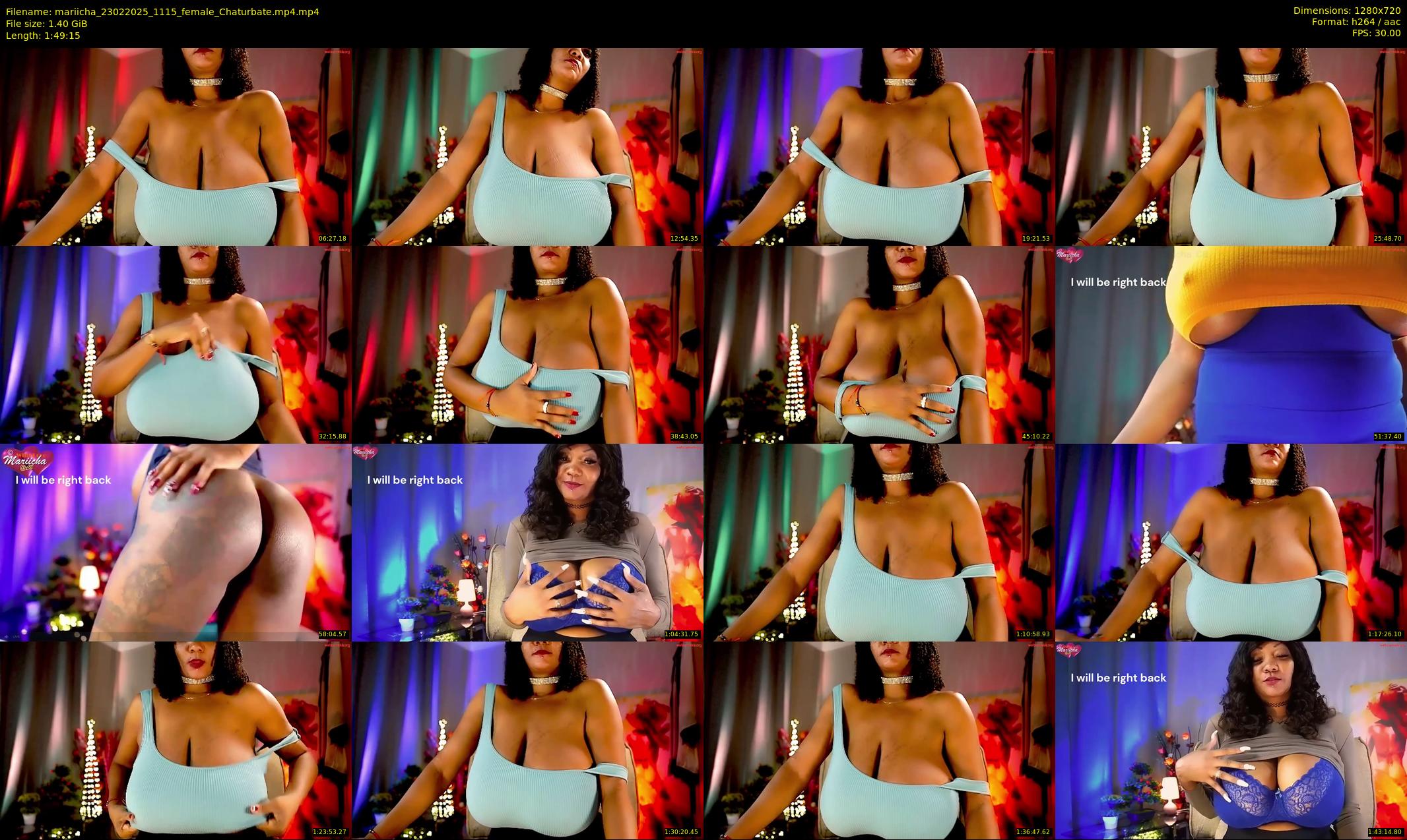 mariicha — 110 minute Chaturbate female cam show recording, 720p, Feb 23, 2025