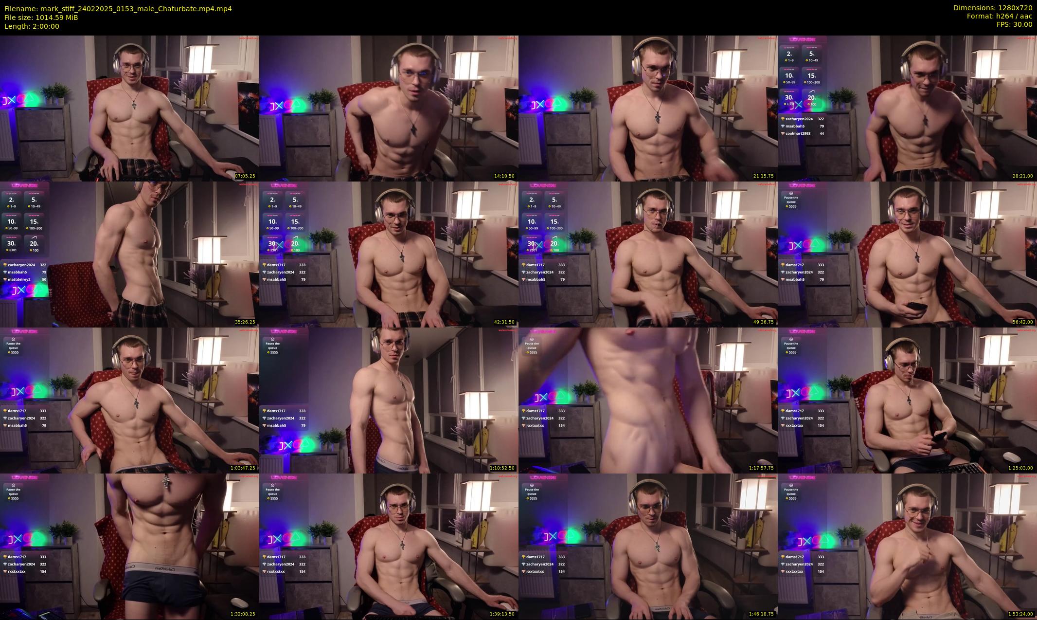 mark_stiff — 120 minute Chaturbate male cam show recording, 720p, Feb 24, 2025