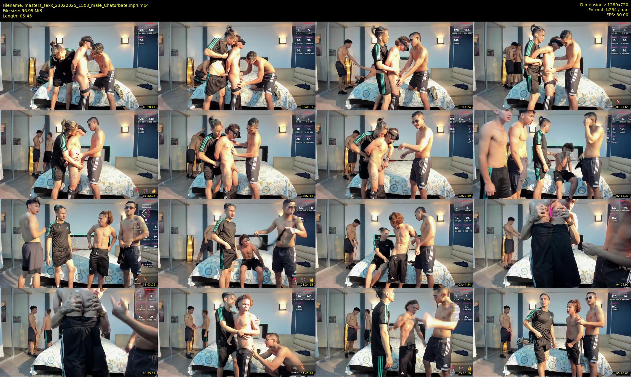 masters_sexx — 6 minute Chaturbate male cam show recording, 720p, Feb 23, 2025
