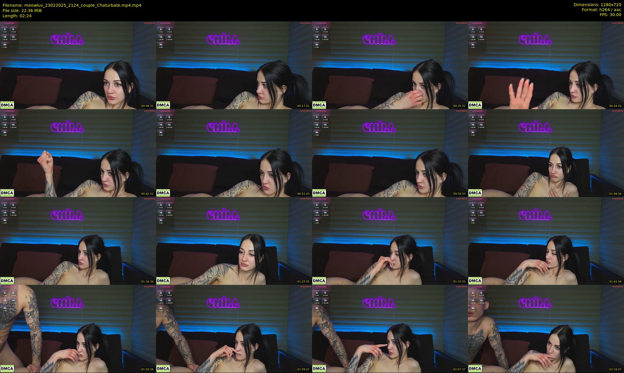 meowluv — 3 minute Chaturbate couple cam show recording, 720p, Feb 23, 2025