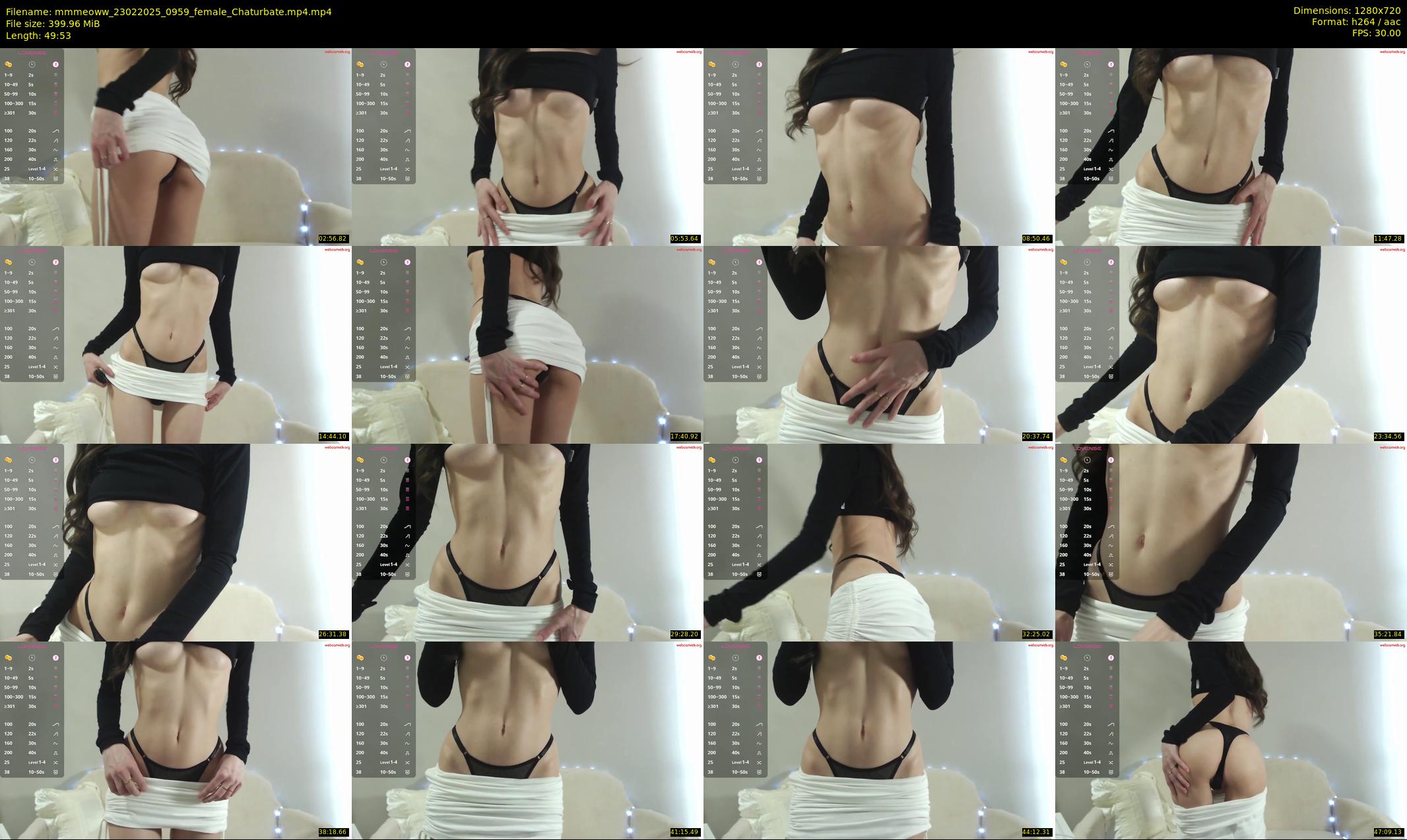 mmmeoww — 50 minute Chaturbate female cam show recording, 720p, Feb 23, 2025