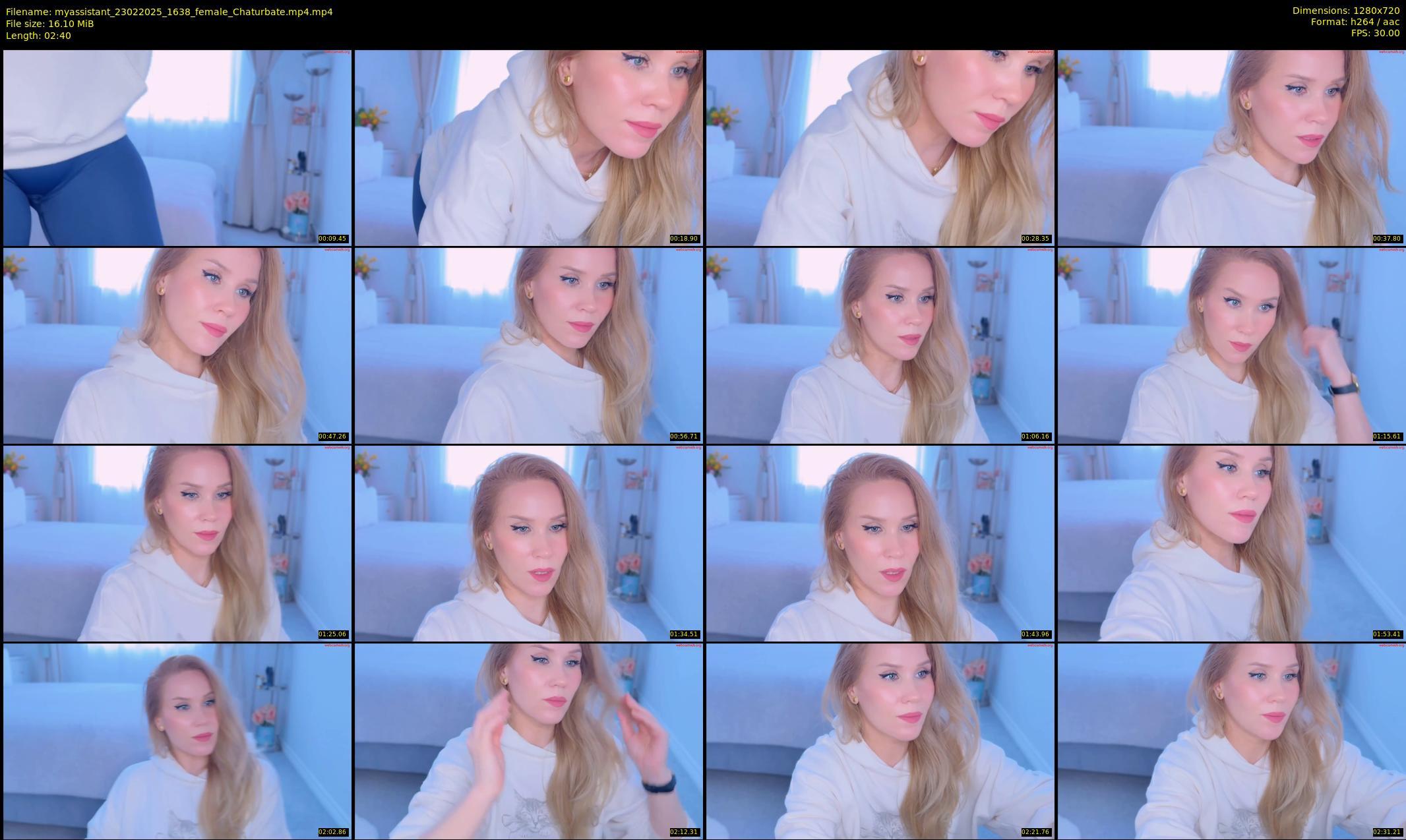 myassistant — 3 minute Chaturbate female cam show recording, 720p, Feb 23, 2025