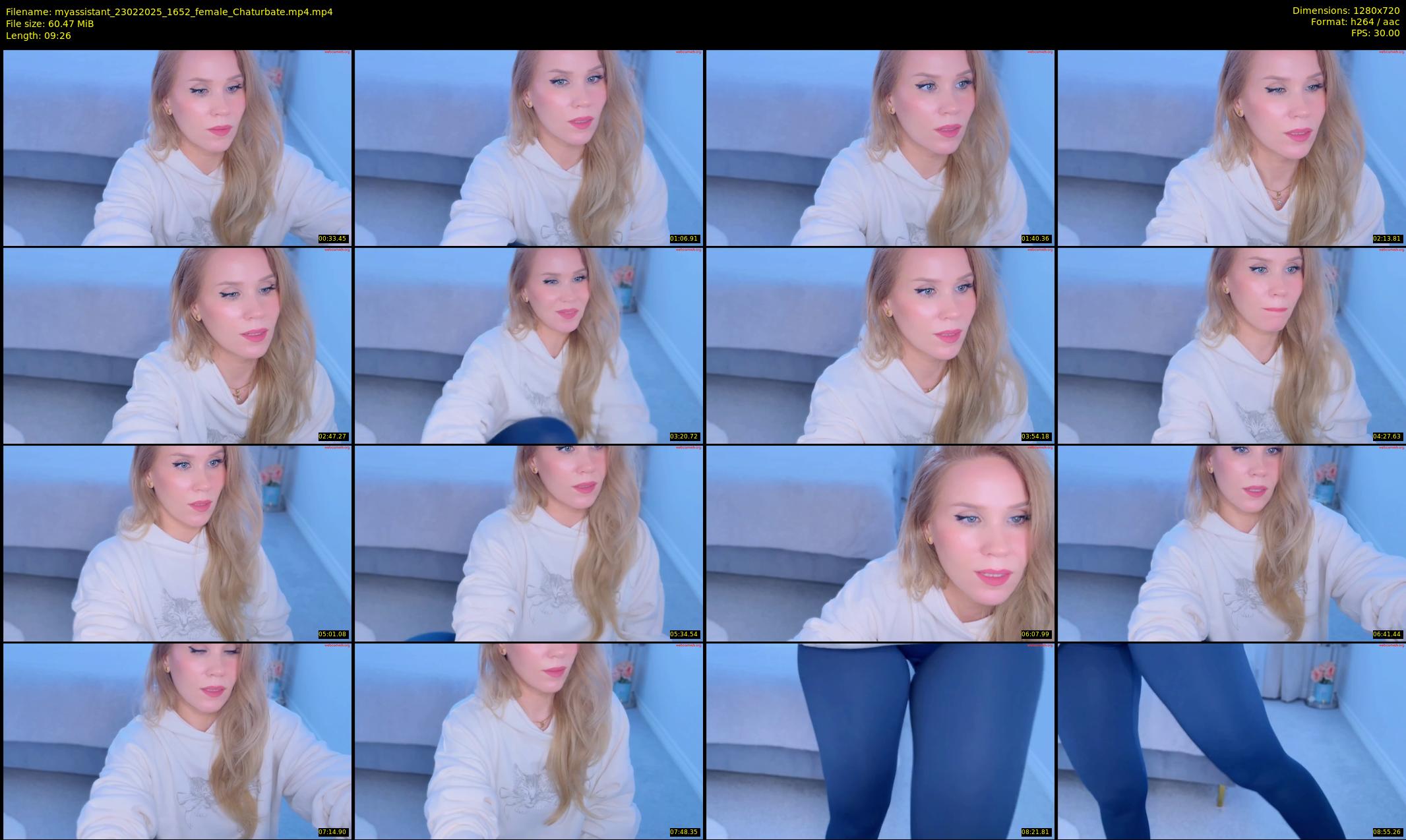 myassistant — 10 minute Chaturbate female cam show recording, 720p, Feb 23, 2025