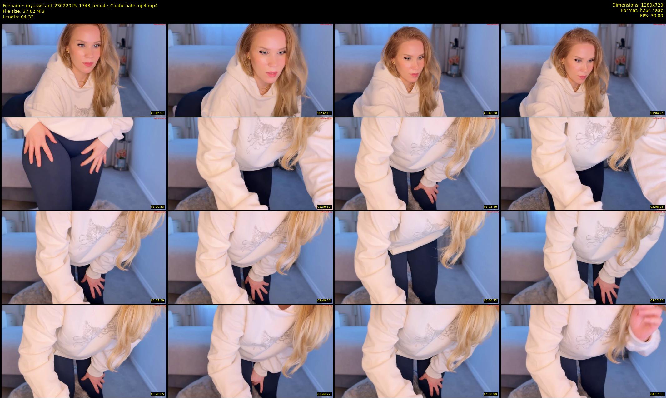 myassistant — 5 minute Chaturbate female cam show recording, 720p, Feb 23, 2025