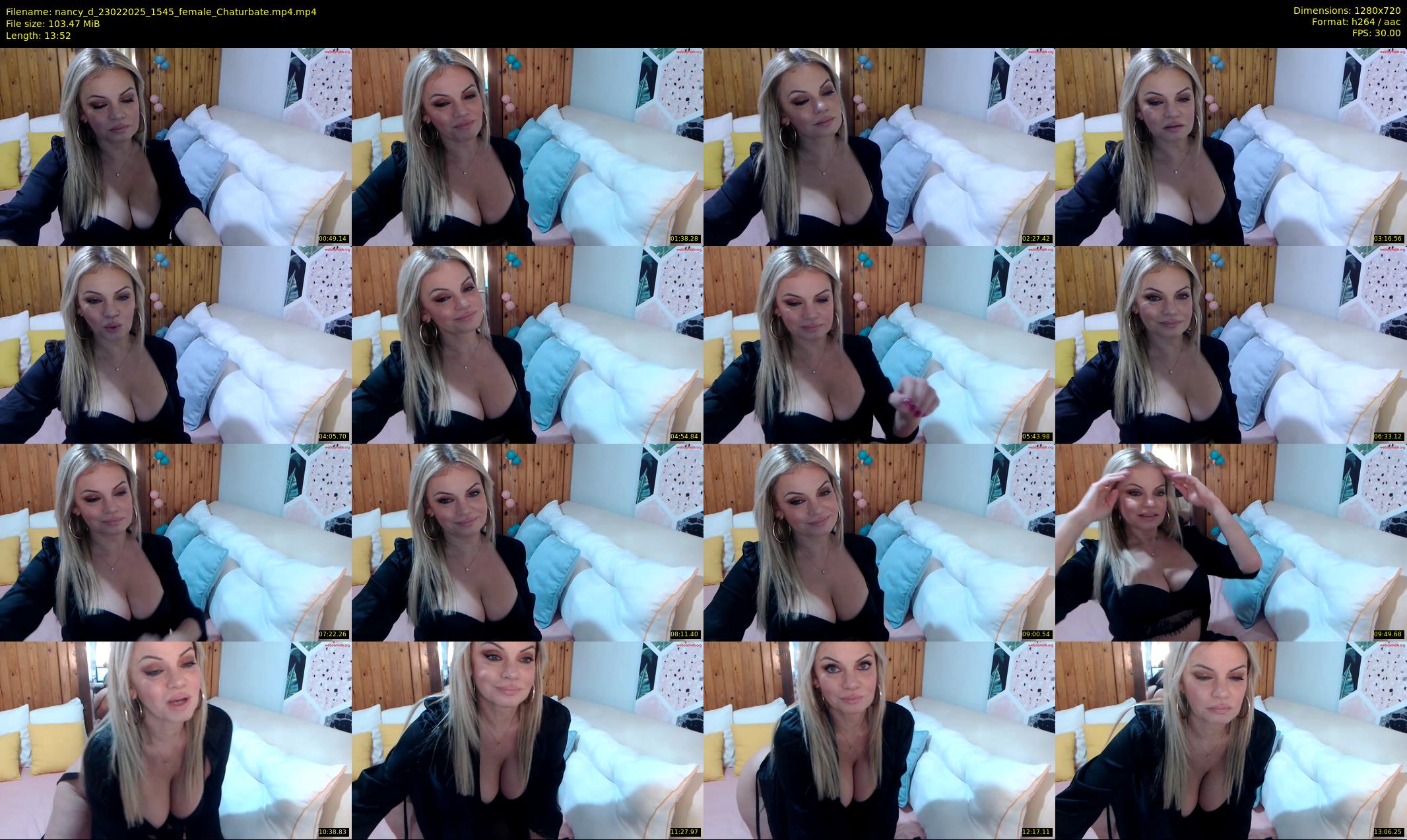 nancy_d — 14 minute Chaturbate female cam show recording, 720p, Feb 23, 2025