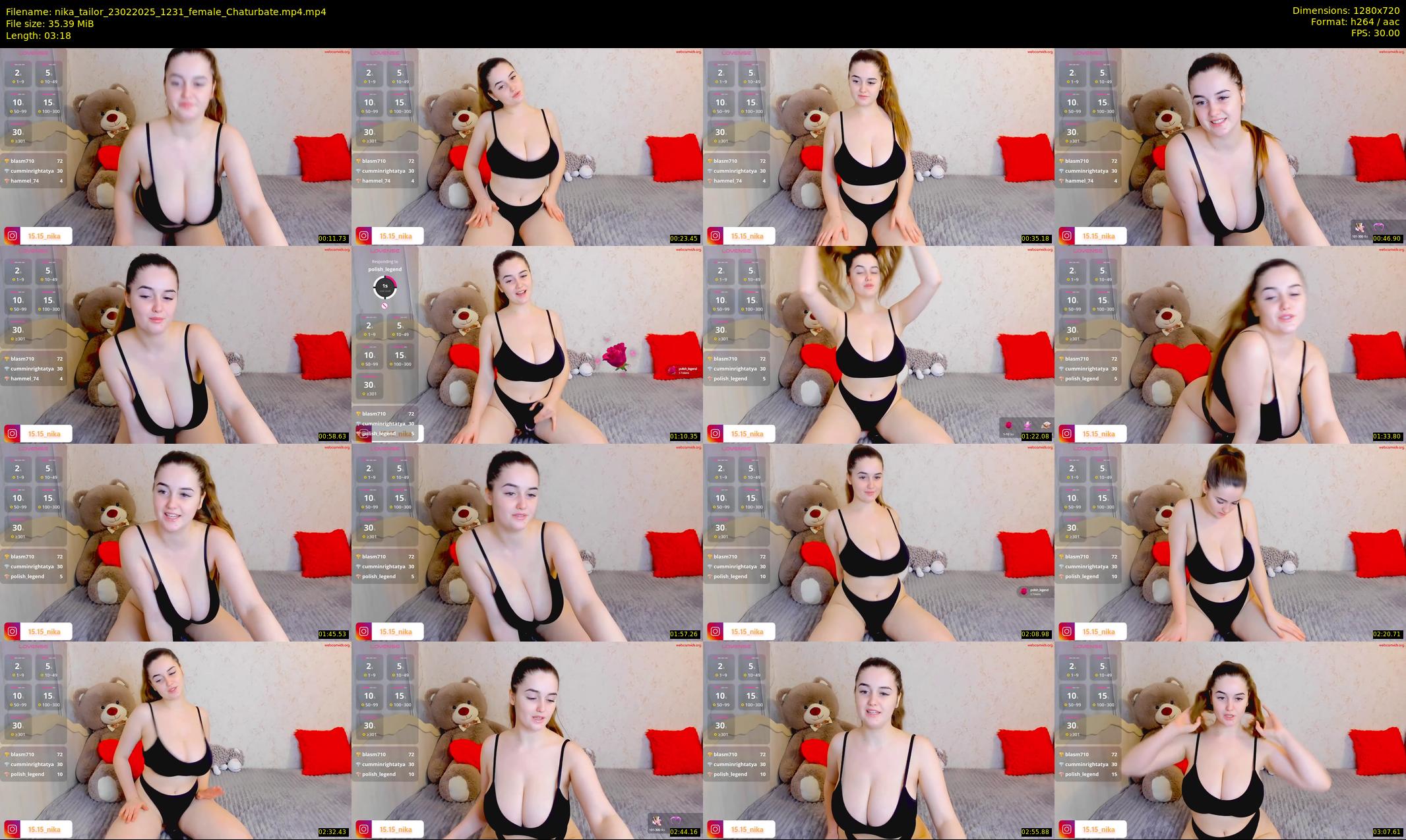 nika_tailor — 4 minute Chaturbate female cam show recording, 720p, Feb 23, 2025