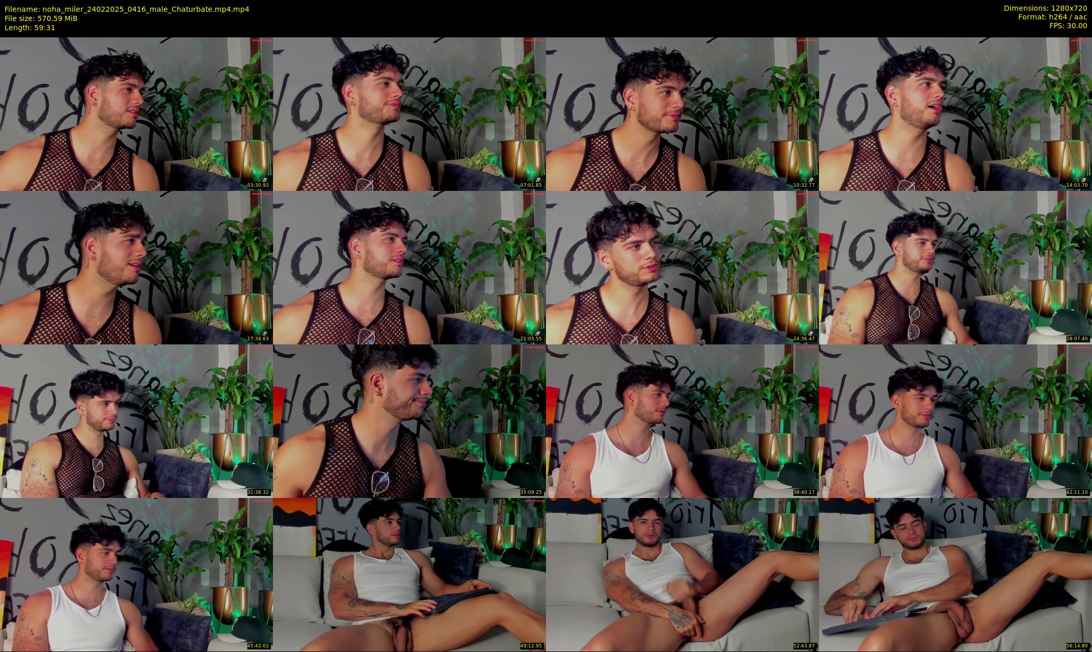 noha_miler — 60 minute Chaturbate male cam show recording, 720p, Feb 24, 2025