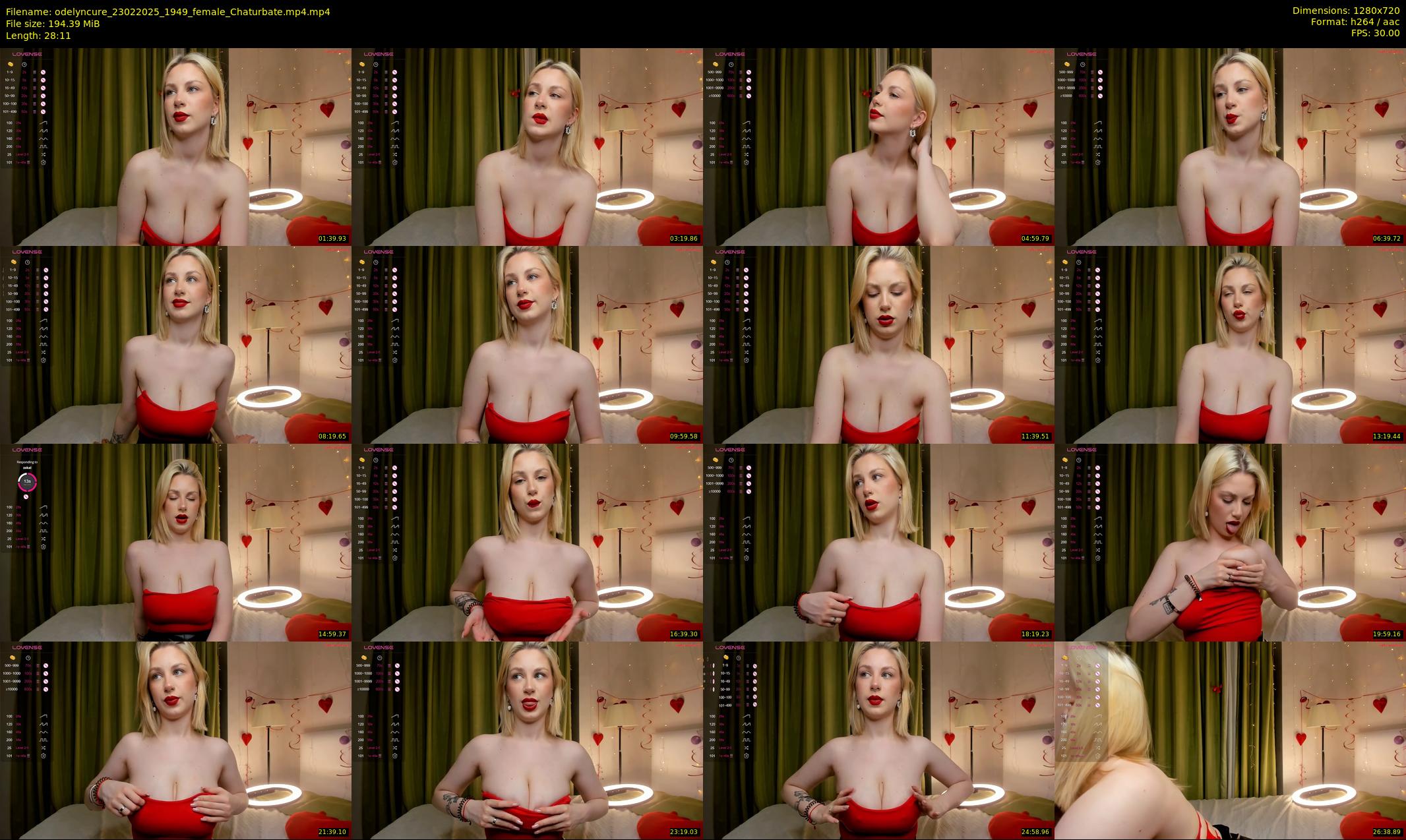 odelyncure — 29 minute Chaturbate female cam show recording, 720p, Feb 23, 2025