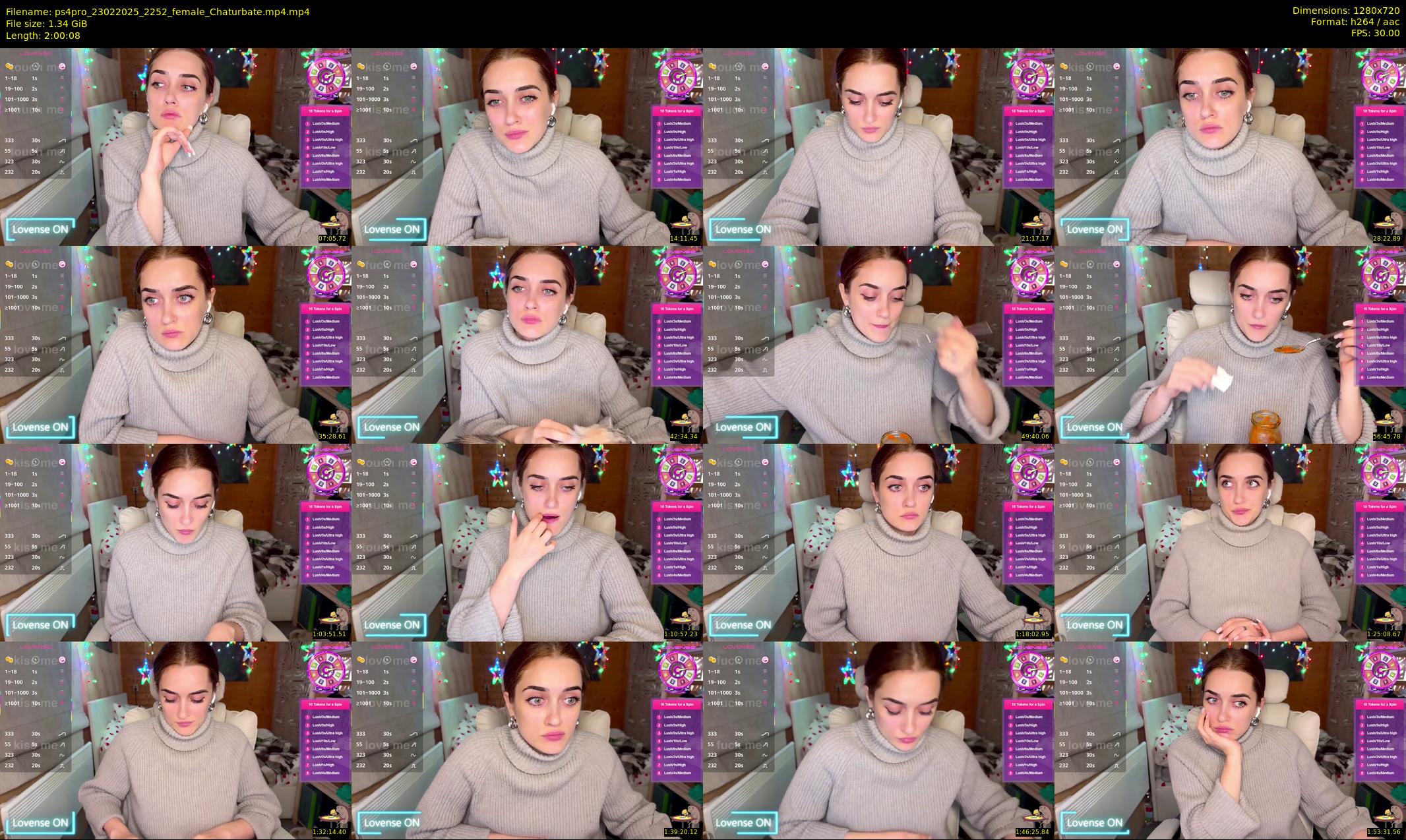 ps4pro — 121 minute Chaturbate female cam show recording, 720p, Feb 23, 2025
