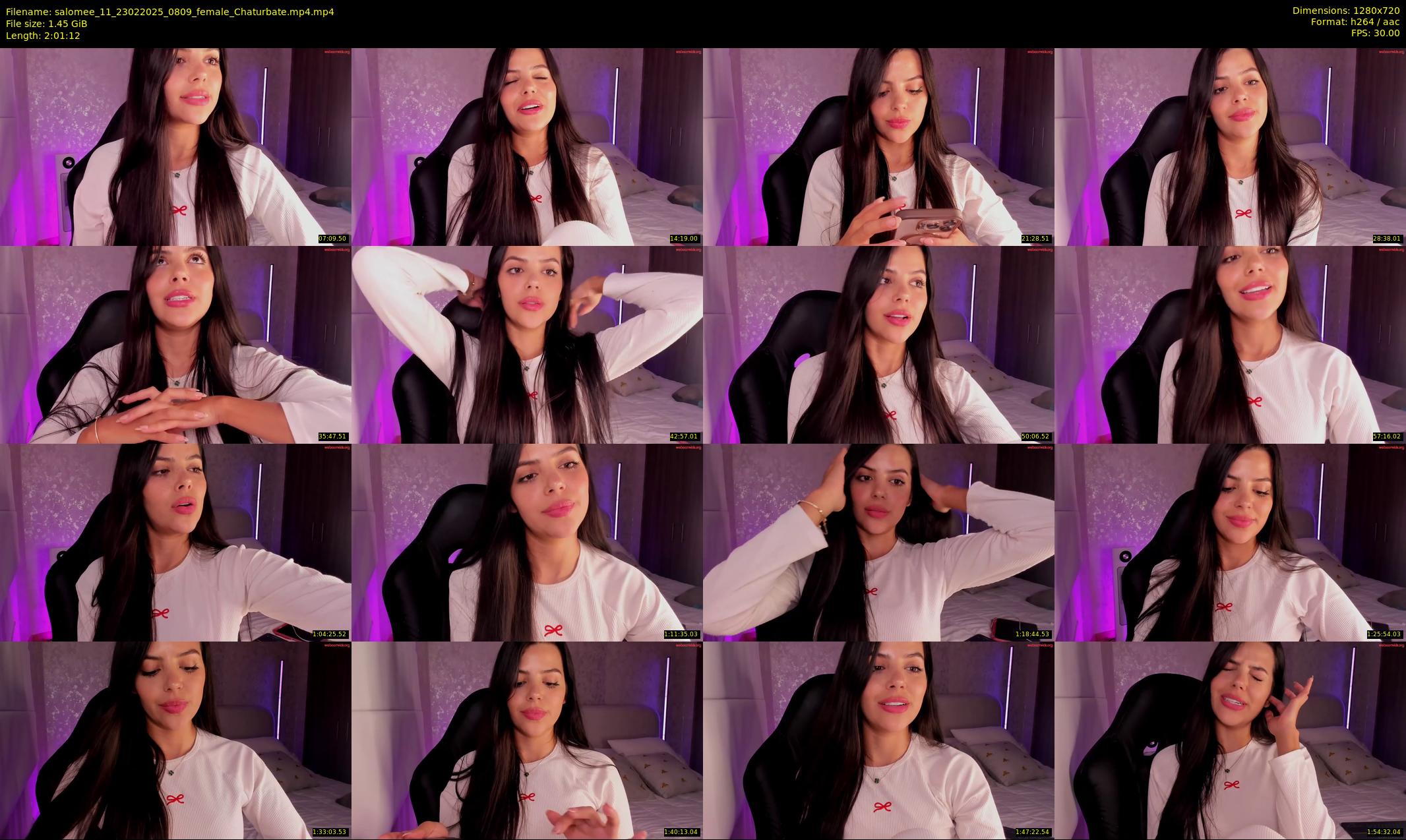 salomee_11 — 122 minute Chaturbate female cam show recording, 720p, Feb 23, 2025