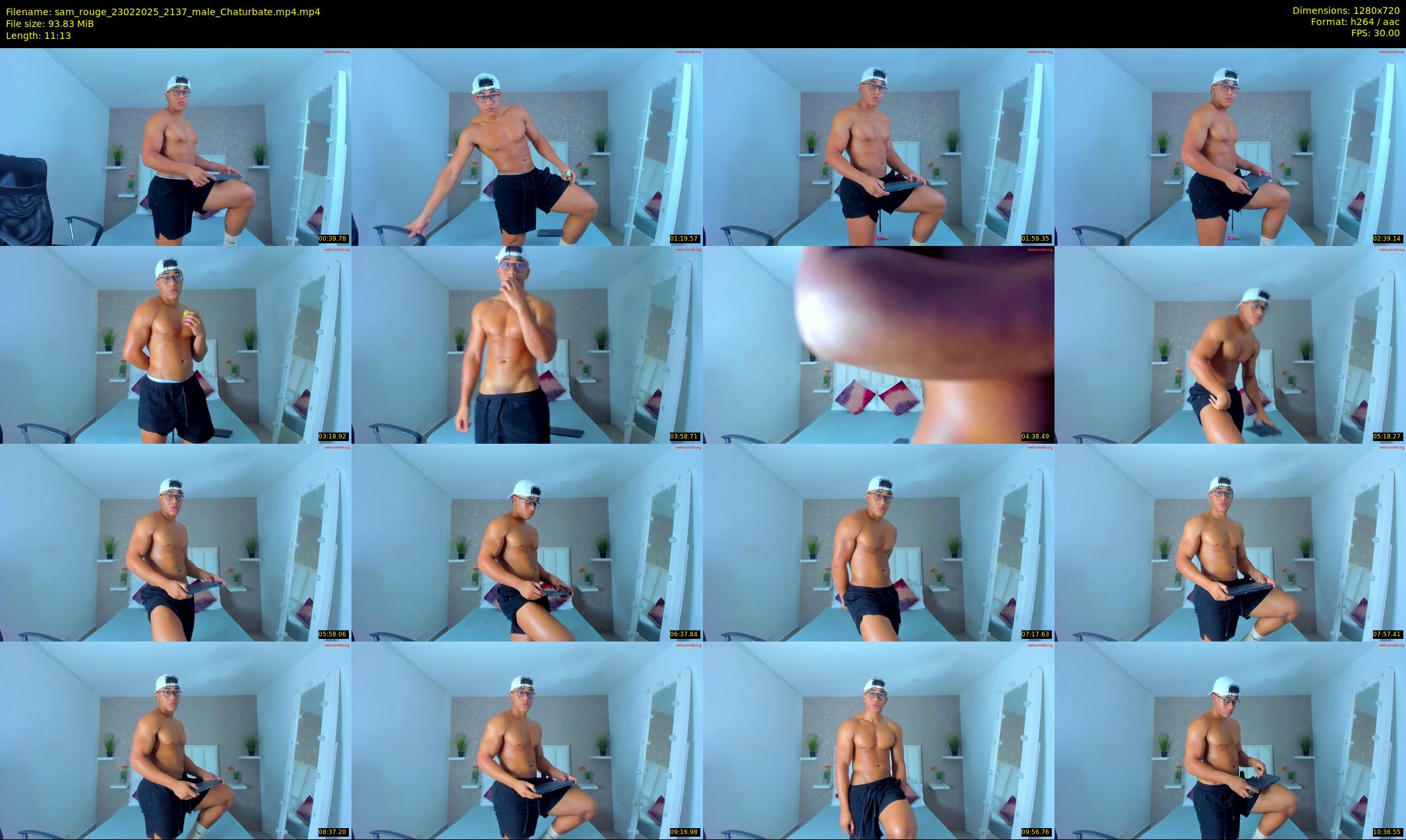 sam_rouge — 12 minute Chaturbate male cam show recording, 720p, Feb 23, 2025