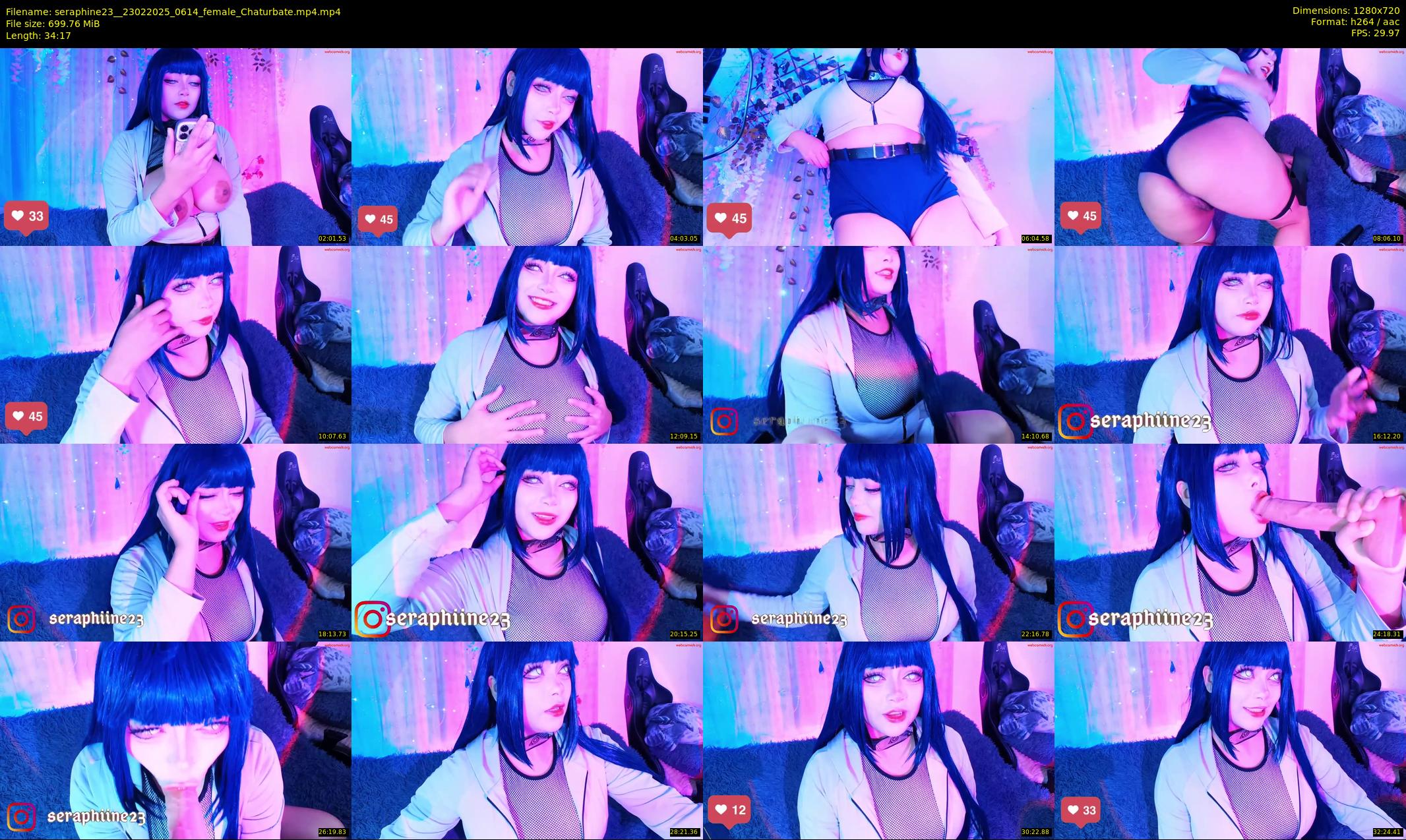 seraphine23_ — 35 minute Chaturbate female cam show recording, 720p, Feb 23, 2025