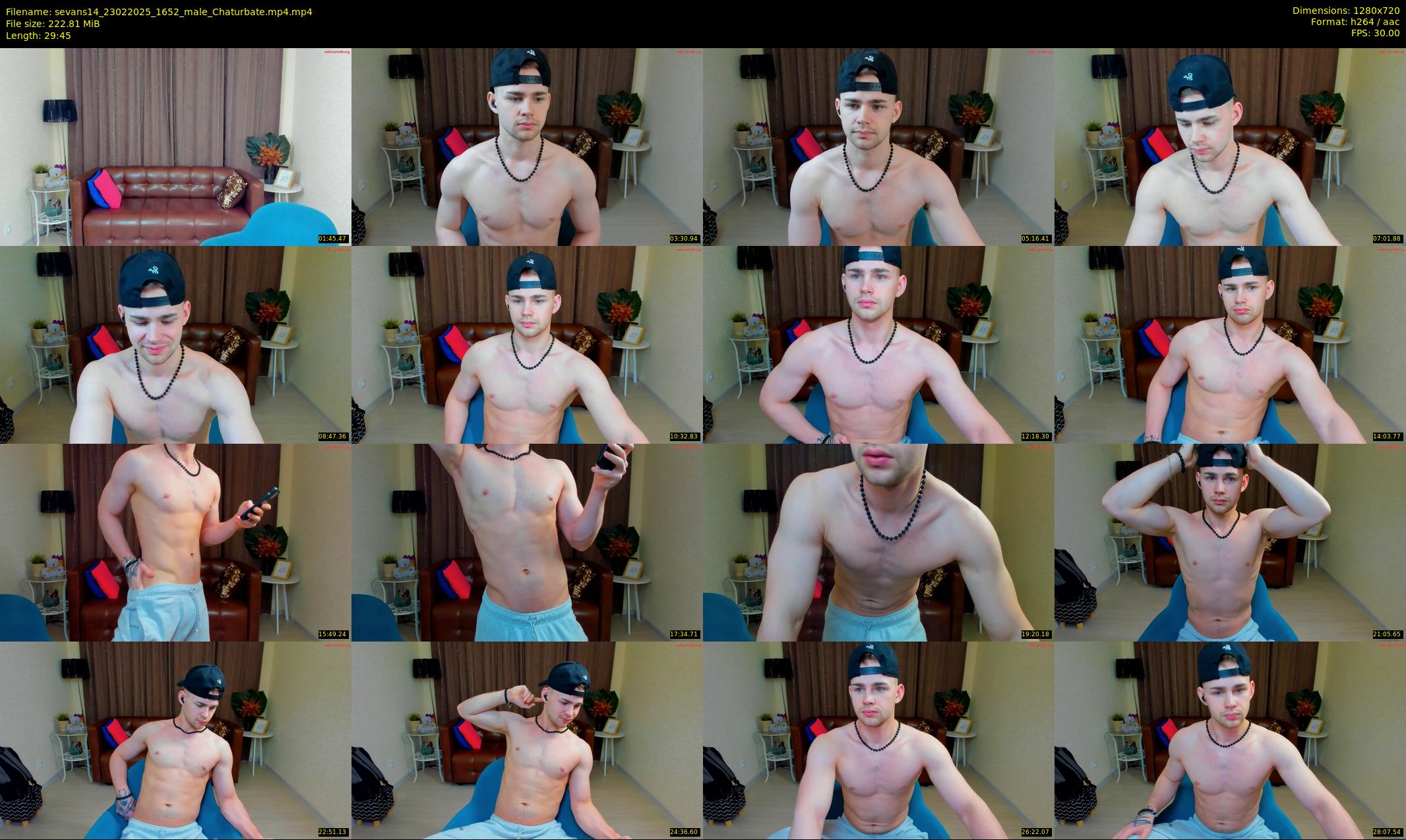 sevans14 — 30 minute Chaturbate male cam show recording, 720p, Feb 23, 2025