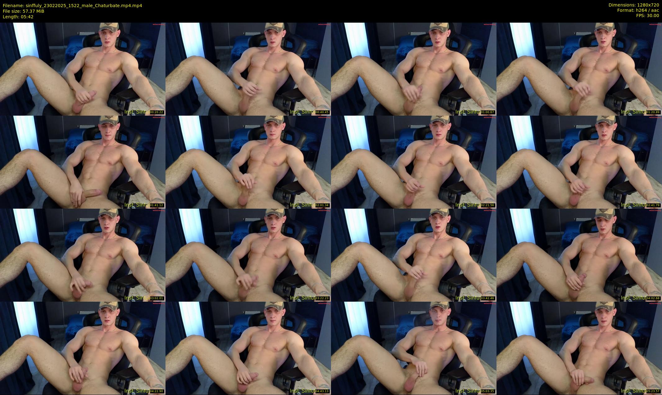 sinffuly — 6 minute Chaturbate male cam show recording, 720p, Feb 23, 2025