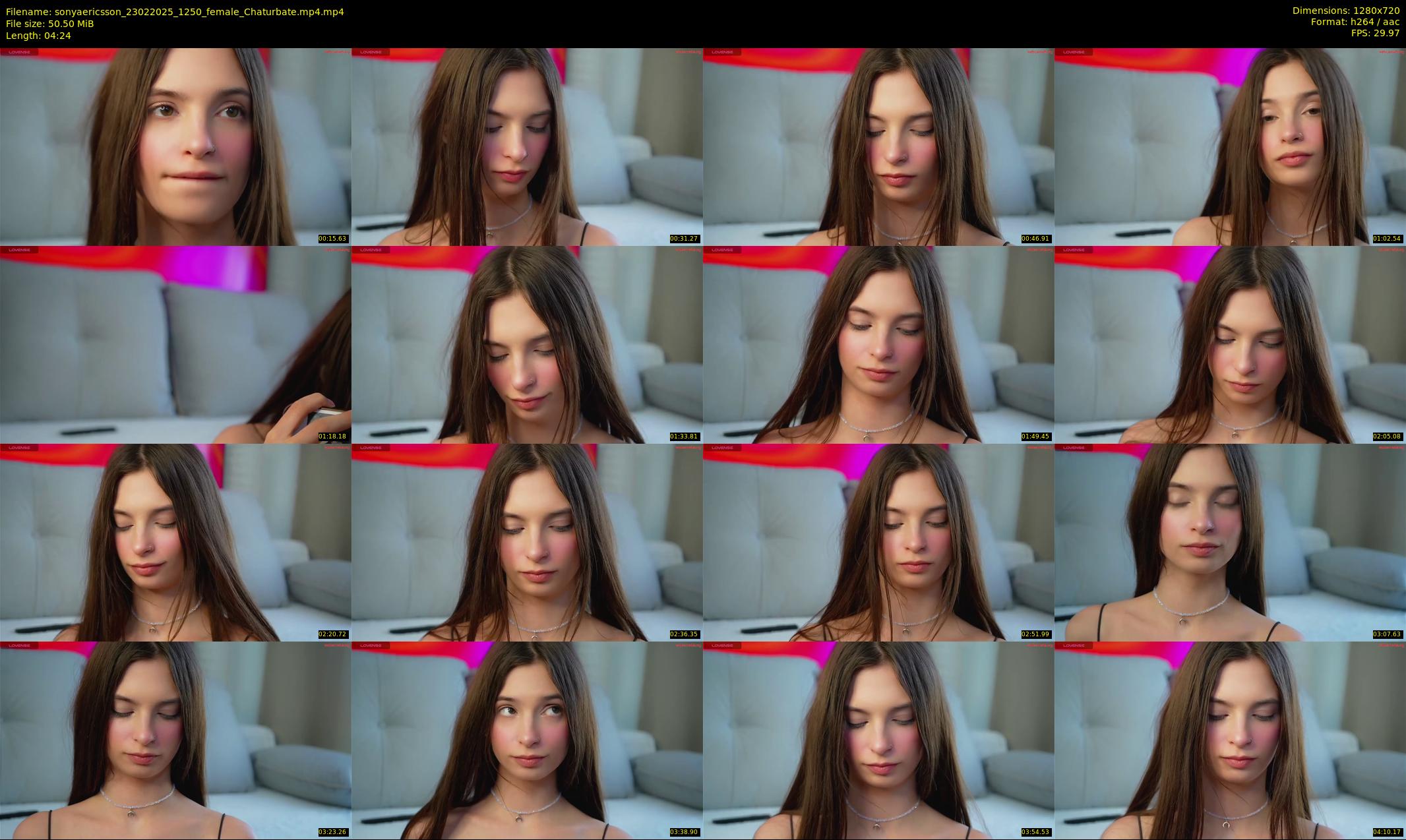 sonyaericsson — 5 minute Chaturbate female cam show recording, 720p, Feb 23, 2025