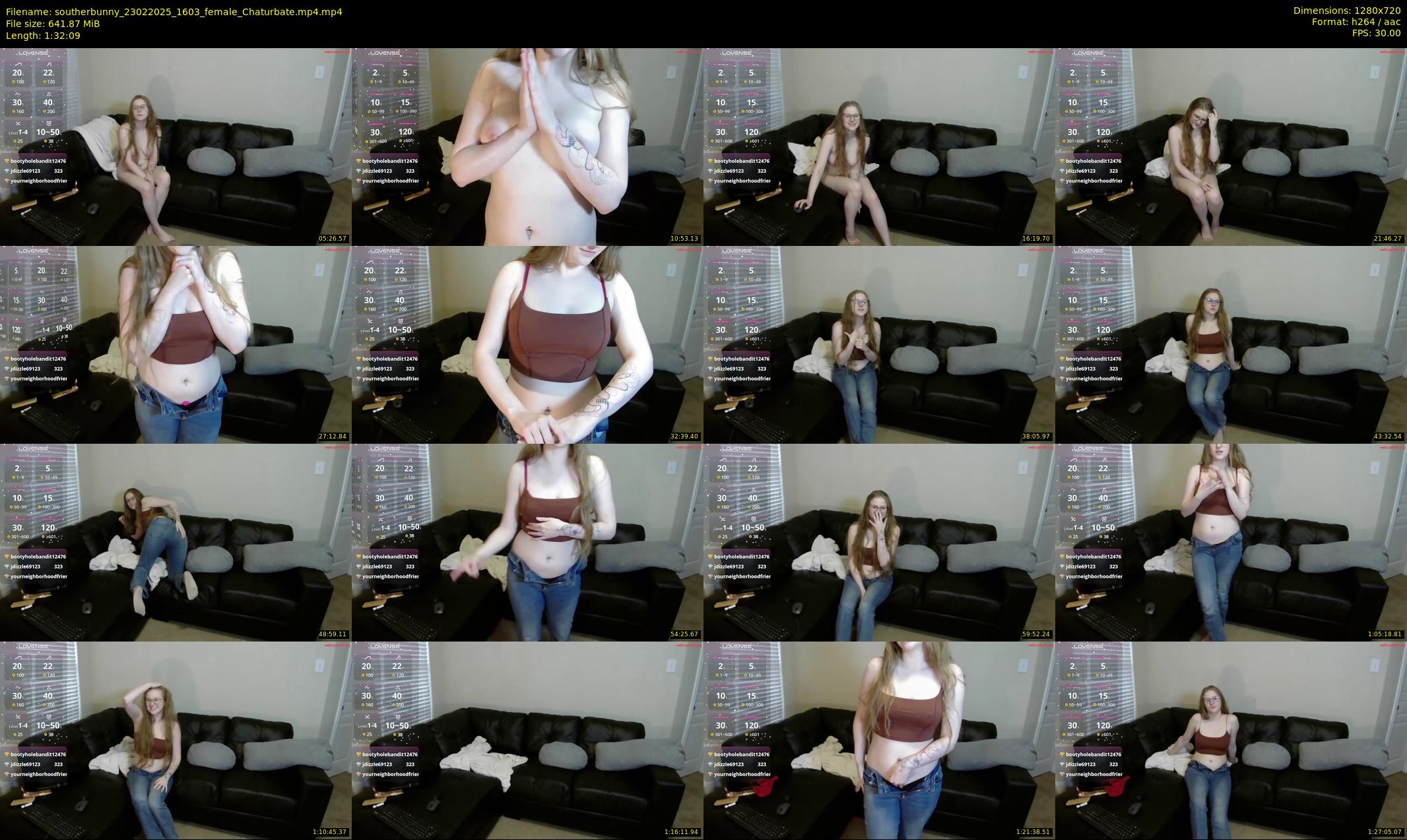 southerbunny — 93 minute Chaturbate female cam show recording, 720p, Feb 23, 2025