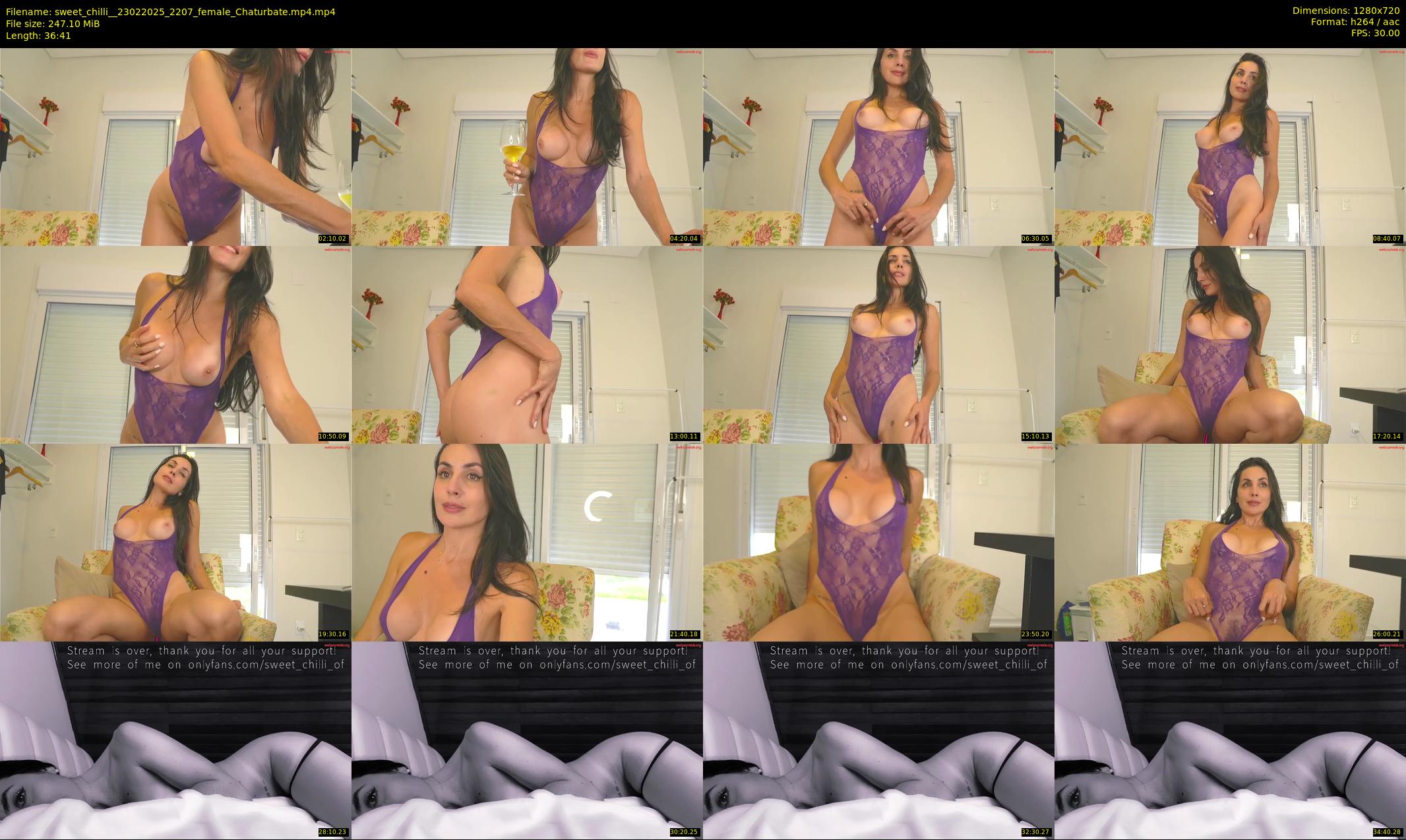 sweet_chilli_ — 37 minute Chaturbate female cam show recording, 720p, Feb 23, 2025