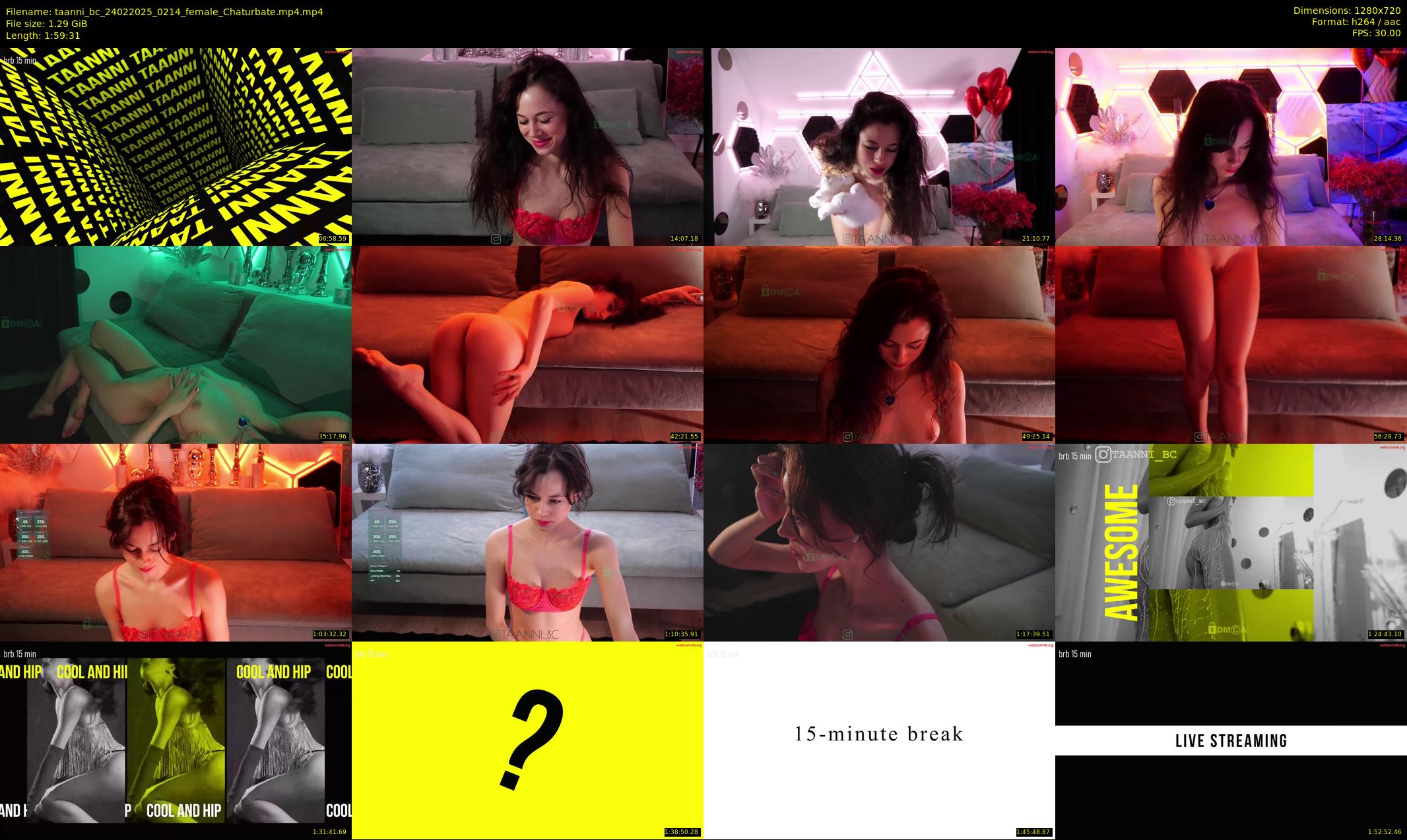 taanni_bc — 120 minute Chaturbate female cam show recording, 720p, Feb 24, 2025