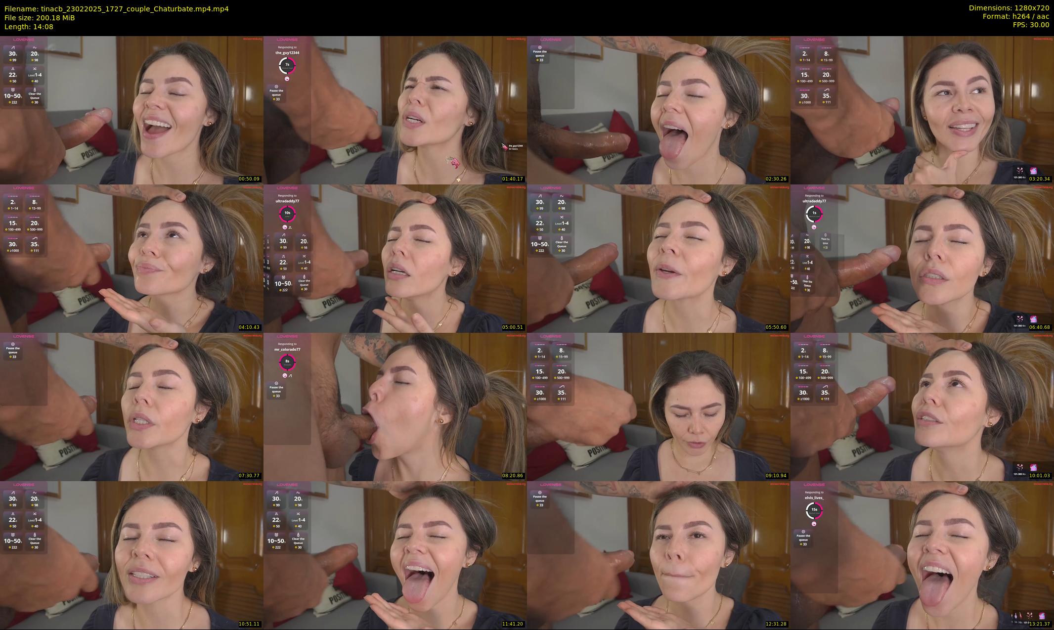 tinacb — 15 minute Chaturbate female cam show recording, 720p, Feb 23, 2025