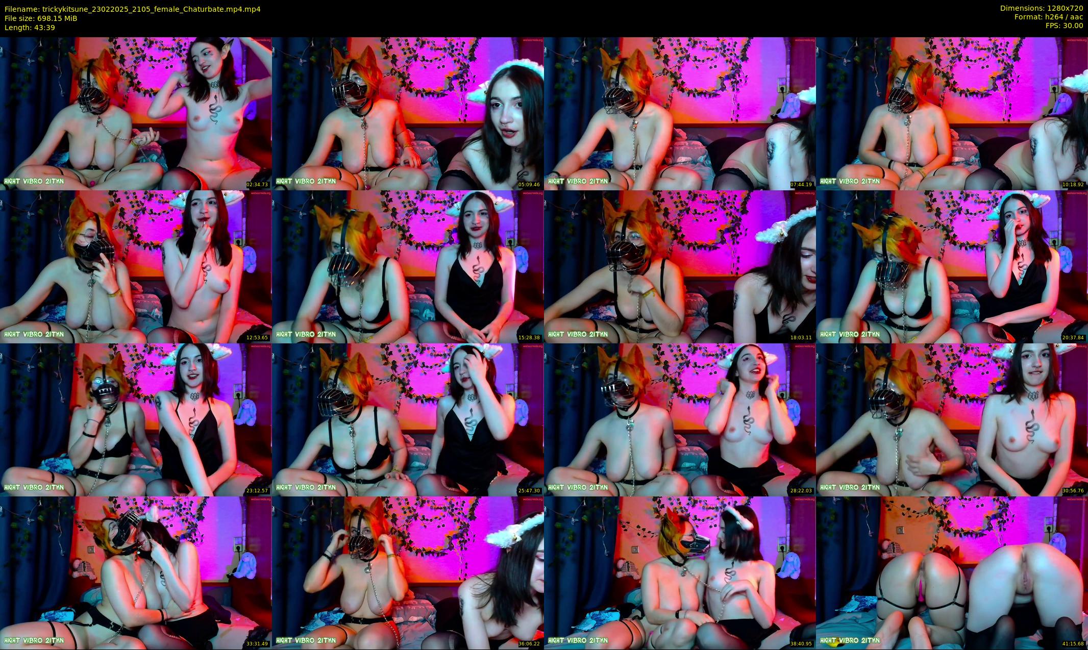 trickykitsune — 44 minute Chaturbate female cam show recording, 720p, Feb 23, 2025