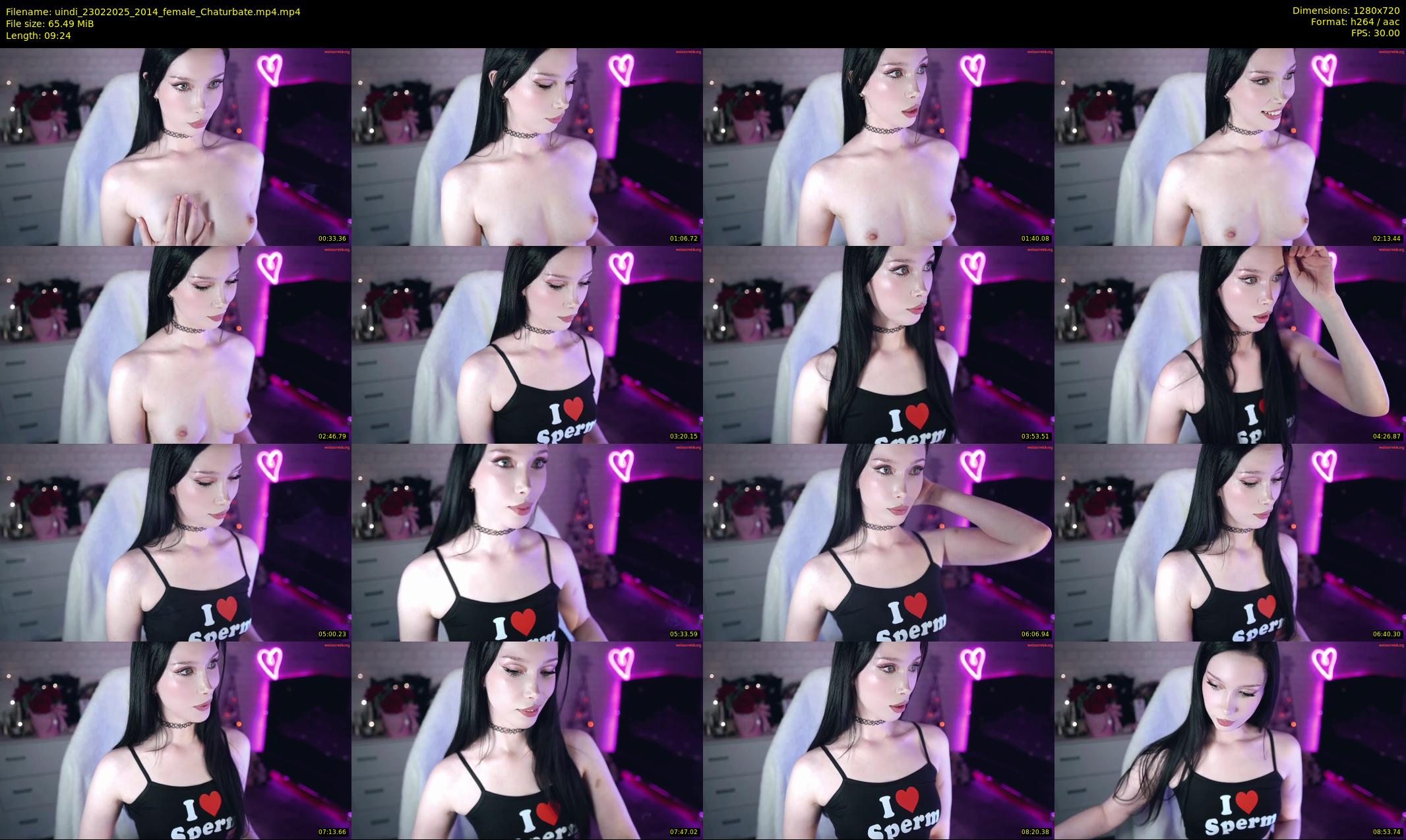 uindi — 10 minute Chaturbate female cam show recording, 720p, Feb 23, 2025