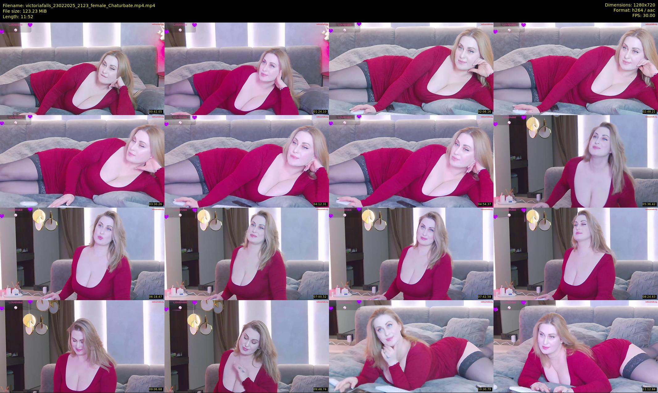 victoriafalls — 12 minute Chaturbate female cam show recording, 720p, Feb 23, 2025
