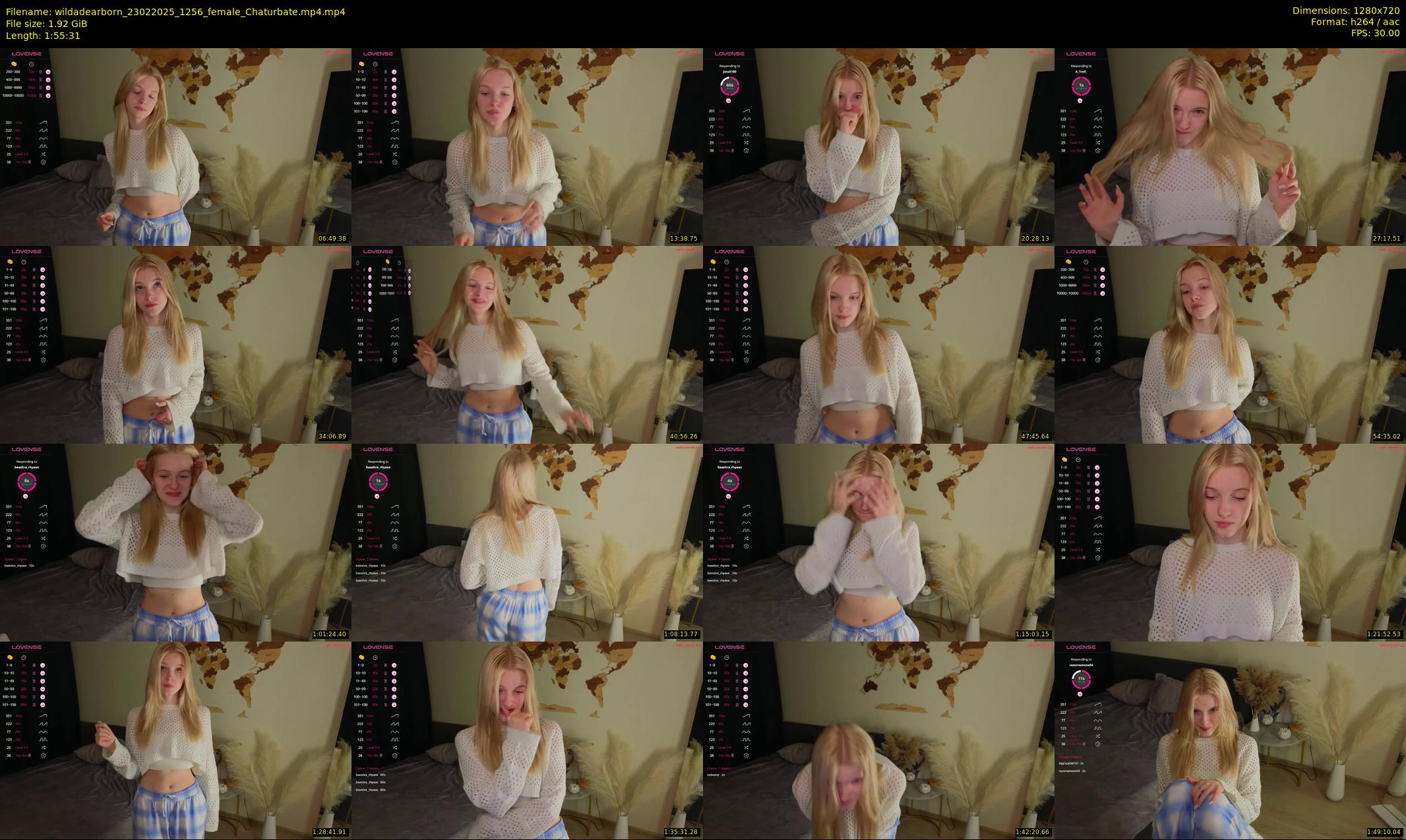 wildadearborn — 116 minute Chaturbate female cam show recording, 720p, Feb 23, 2025