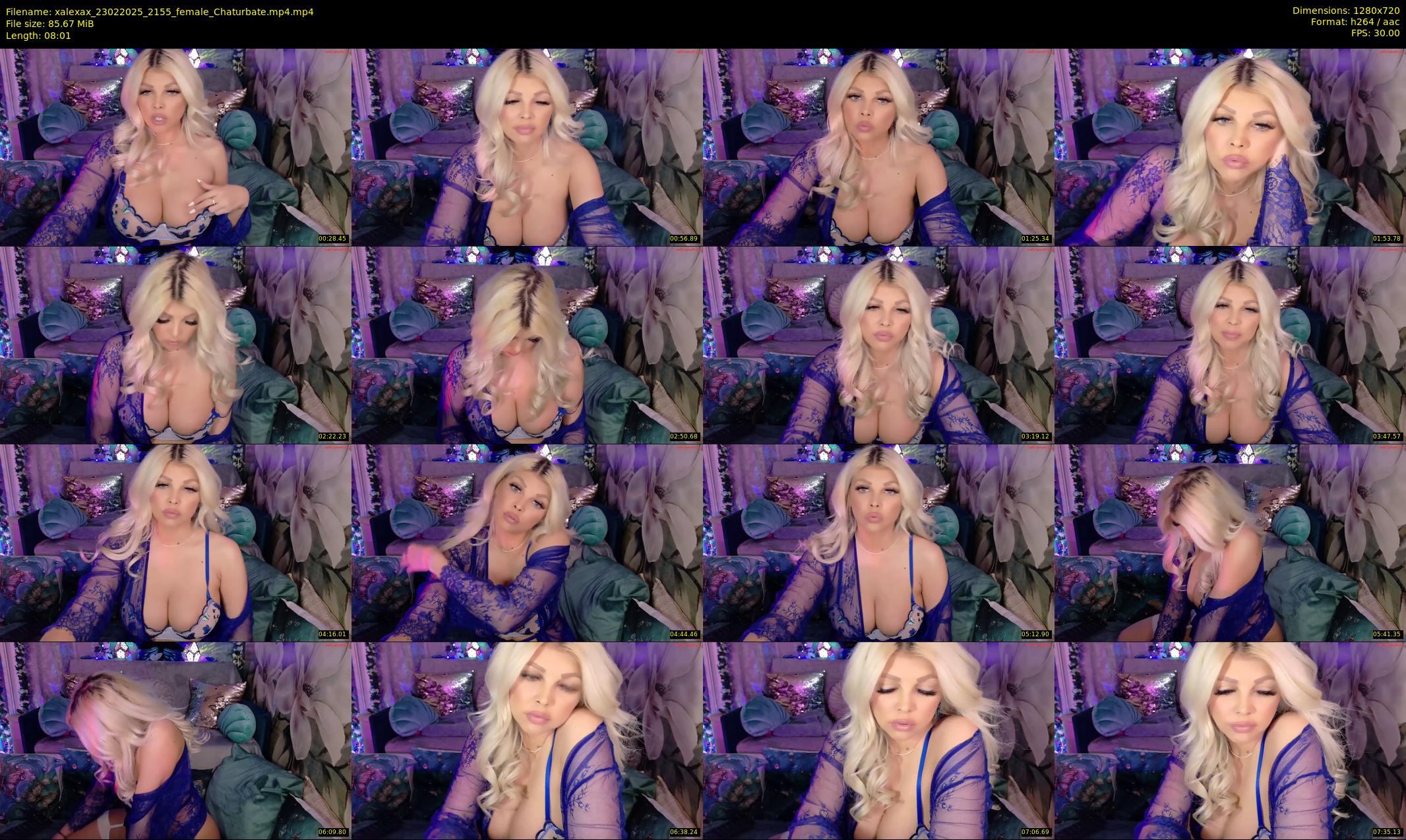xalexax — 9 minute Chaturbate female cam show recording, 720p, Feb 23, 2025