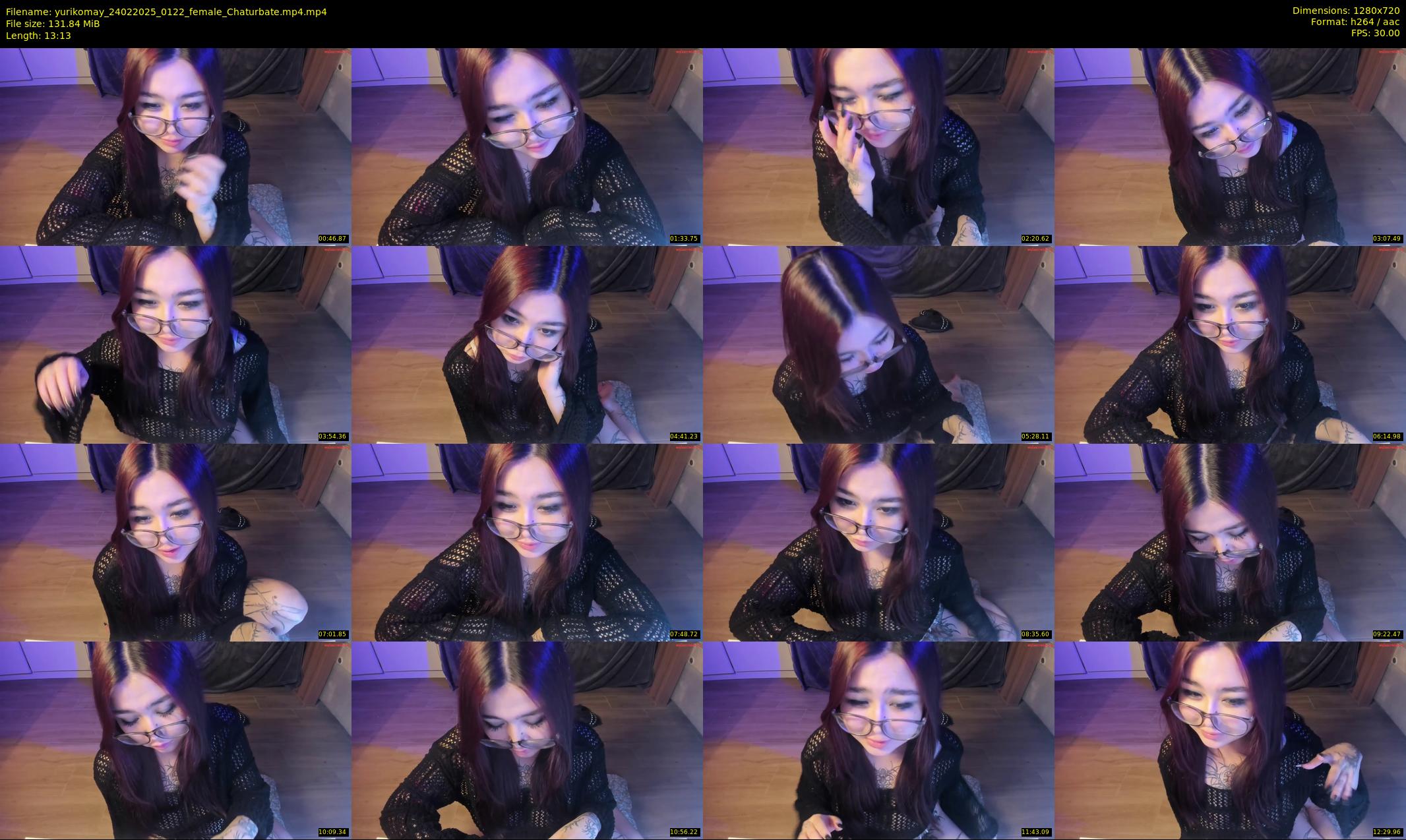 yurikomay — 14 minute Chaturbate female cam show recording, 720p, Feb 24, 2025