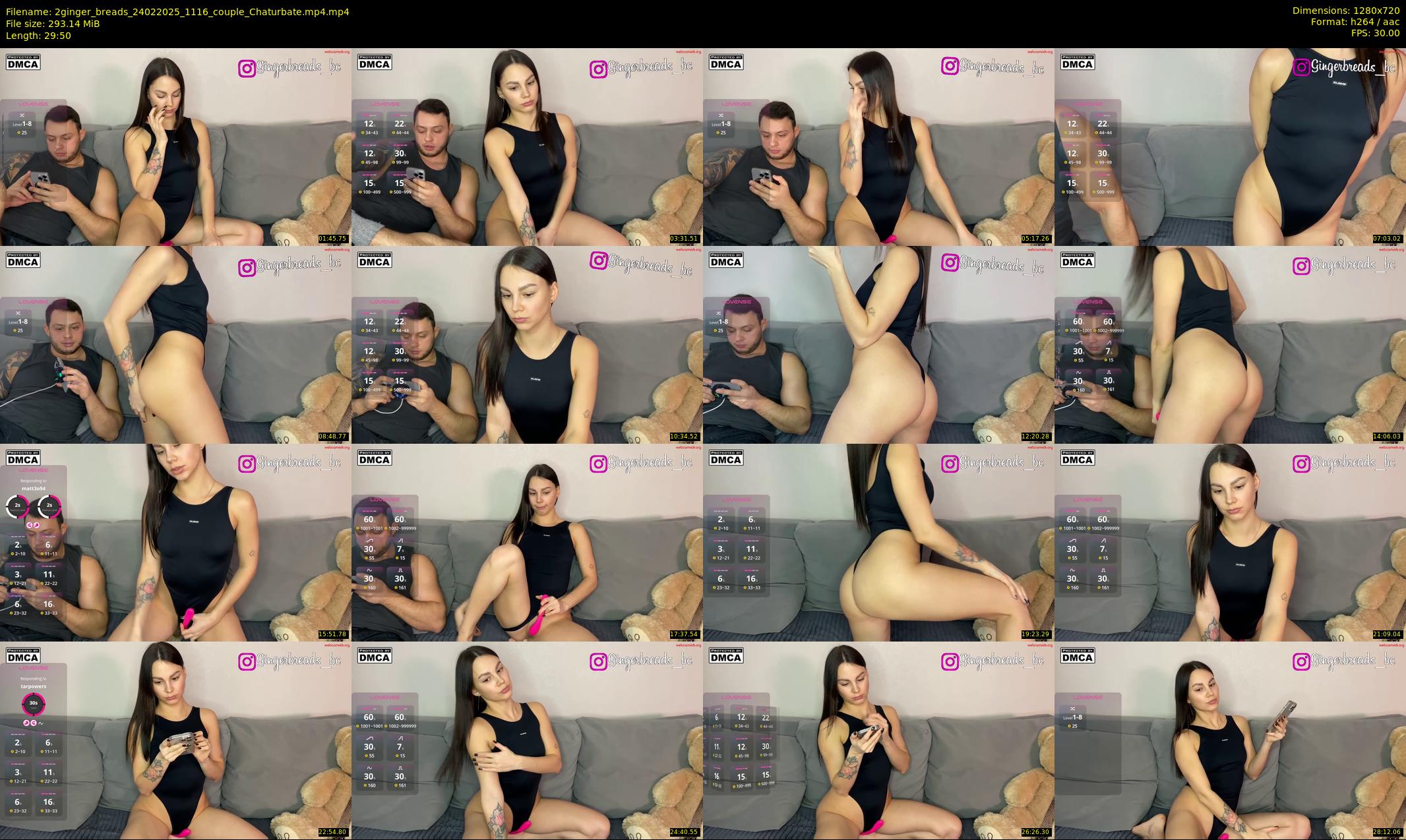 2ginger_breads — 30 minute Chaturbate couple cam show recording, 720p, Feb 24, 2025
