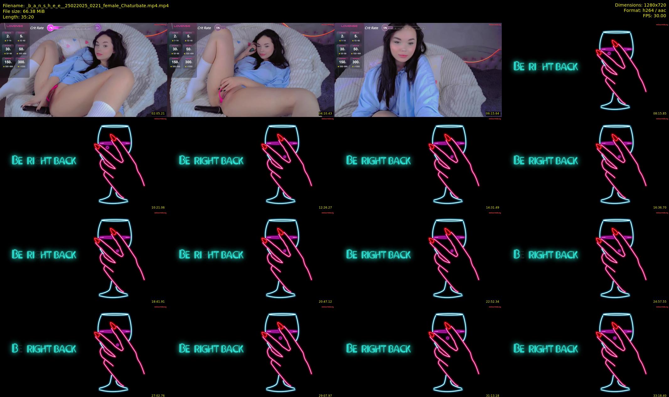 _b_a_n_s_h_e_e_ — 36 minute Chaturbate female cam show recording, 720p, Feb 25, 2025