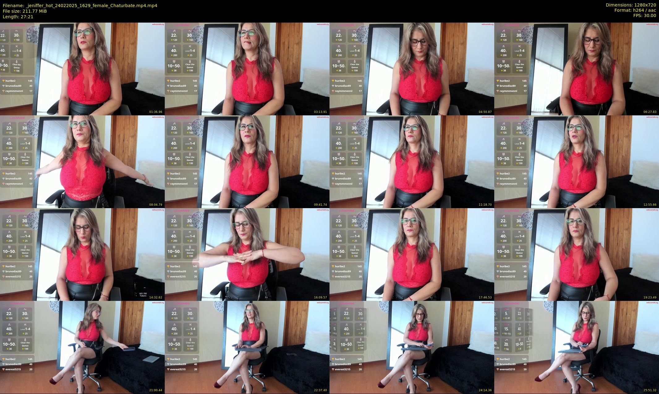 _jeniffer_hot — 28 minute Chaturbate female cam show recording, 720p, Feb 24, 2025