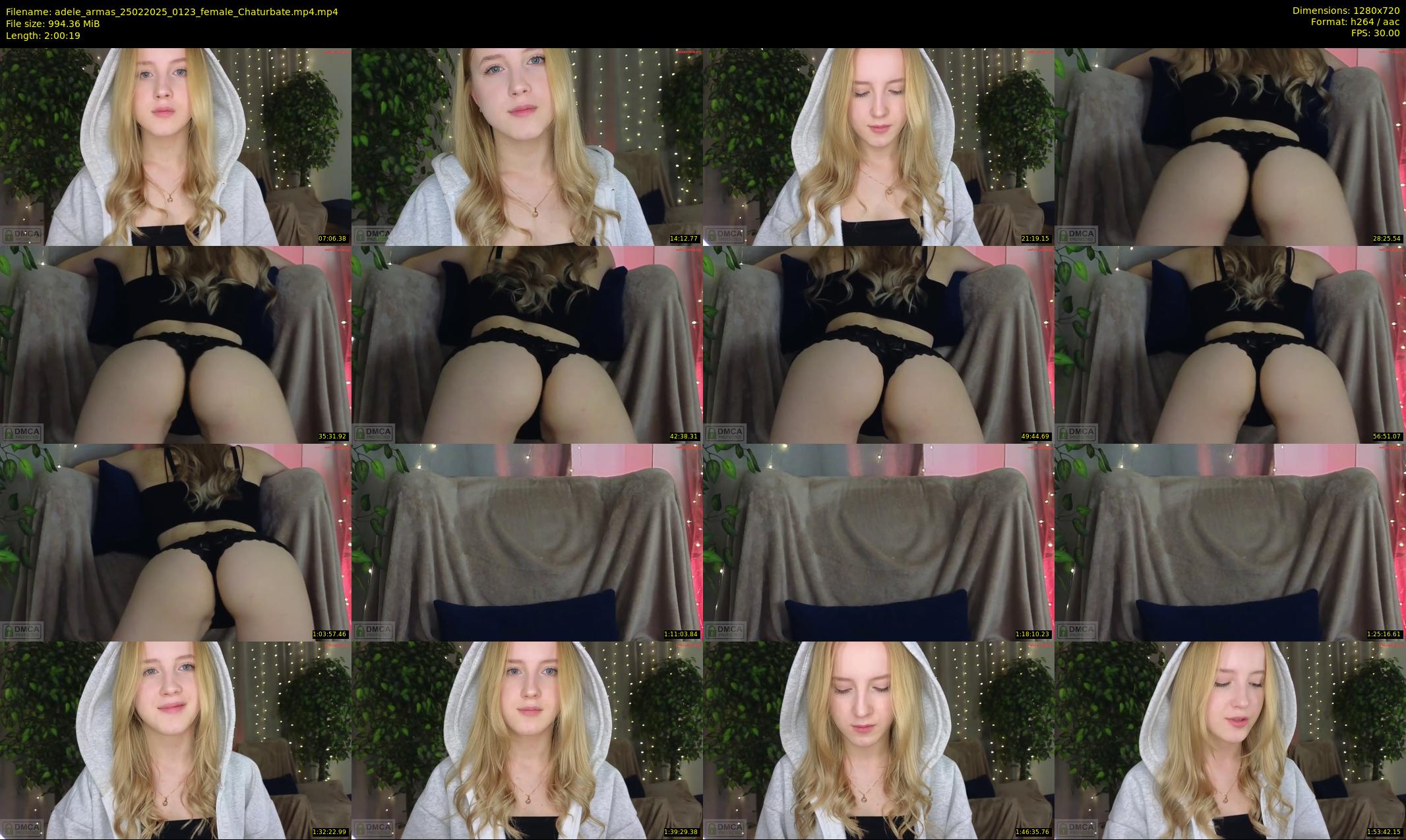 adele_armas — 121 minute Chaturbate female cam show recording, 720p, Feb 25, 2025