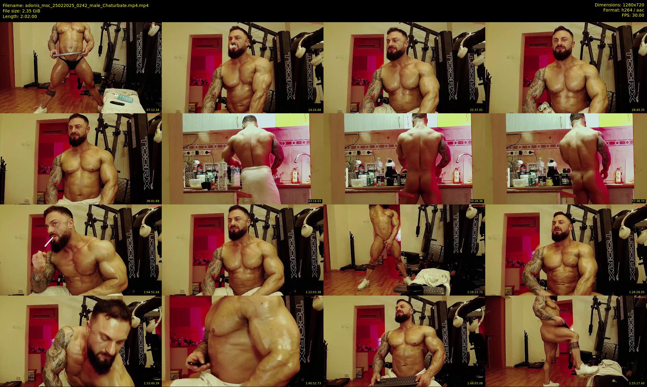 adonis_msc — 122 minute Chaturbate male cam show recording, 720p, Feb 25, 2025