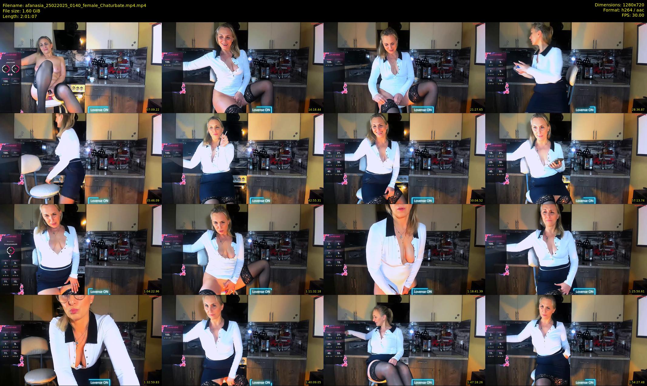 afanasia — 122 minute Chaturbate female cam show recording, 720p, Feb 25, 2025