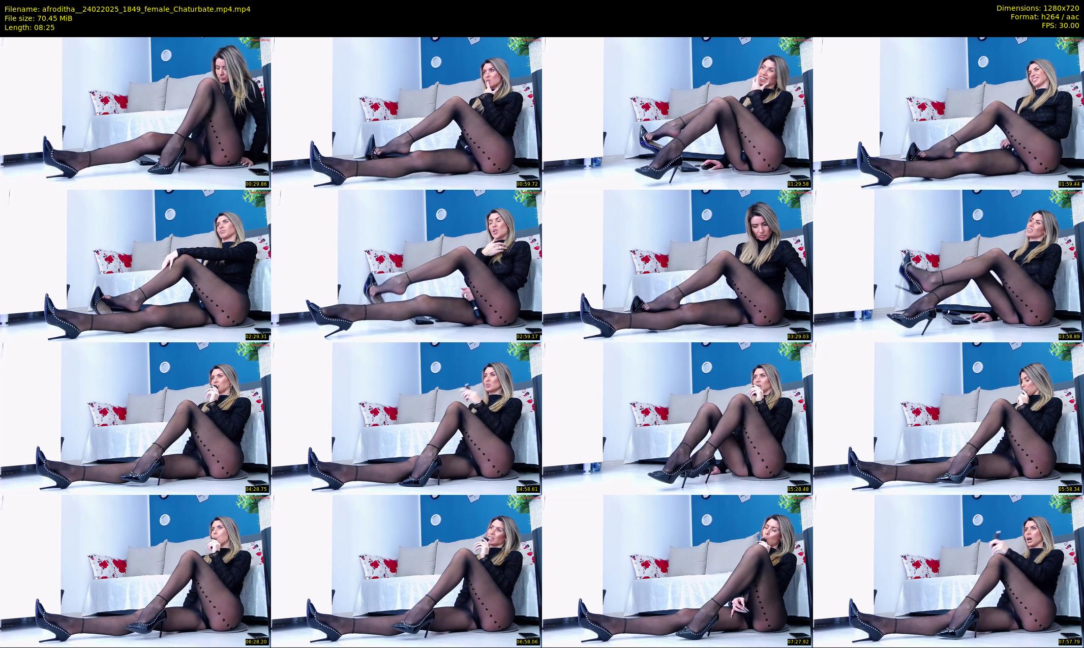 afroditha_ — 9 minute Chaturbate female cam show recording, 720p, Feb 24, 2025