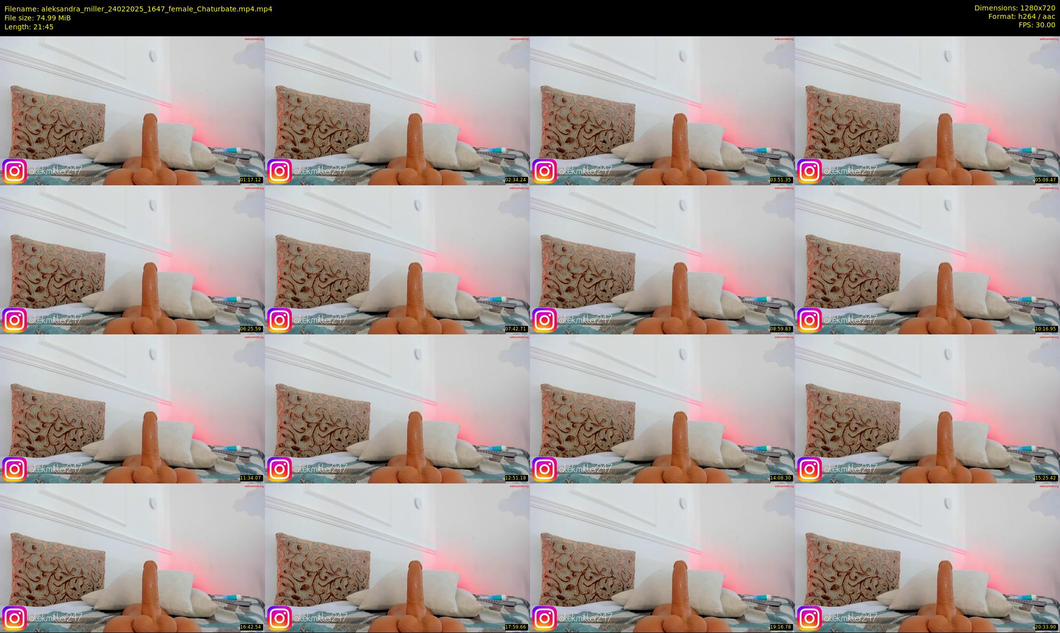 aleksandra_miller — 22 minute Chaturbate female cam show recording, 720p, Feb 24, 2025