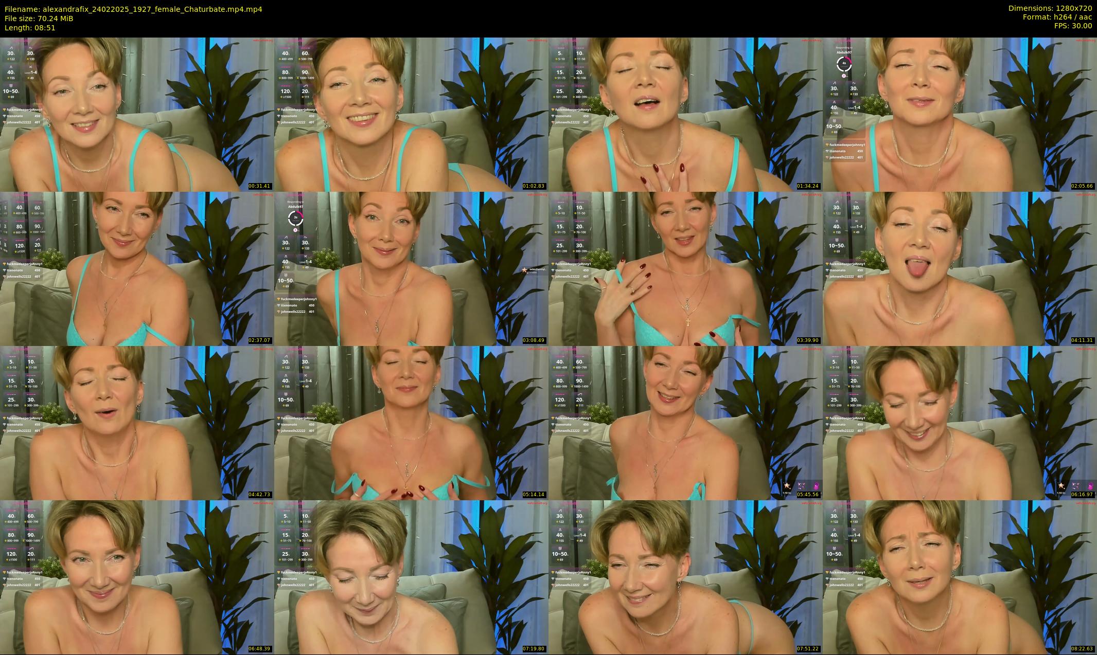 alexandrafix — 9 minute Chaturbate female cam show recording, 720p, Feb 24, 2025