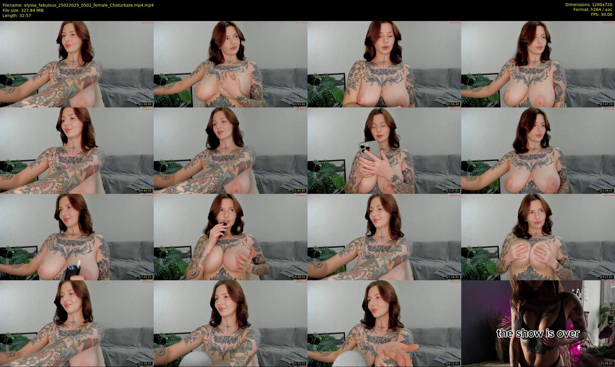 alyssa_fabulous — 33 minute Chaturbate female cam show recording, 720p, Feb 25, 2025