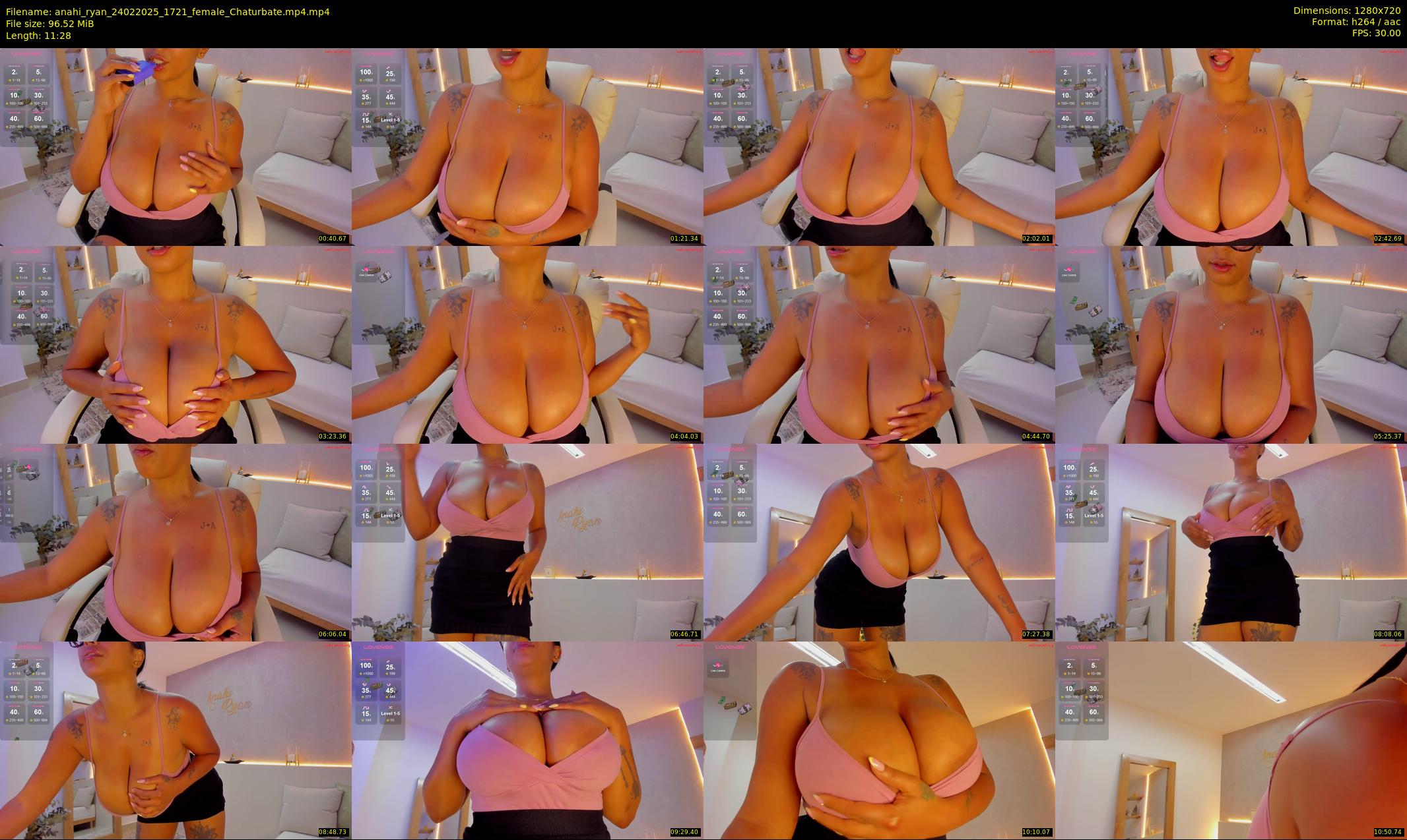 anahi_ryan — 12 minute Chaturbate female cam show recording, 720p, Feb 24, 2025
