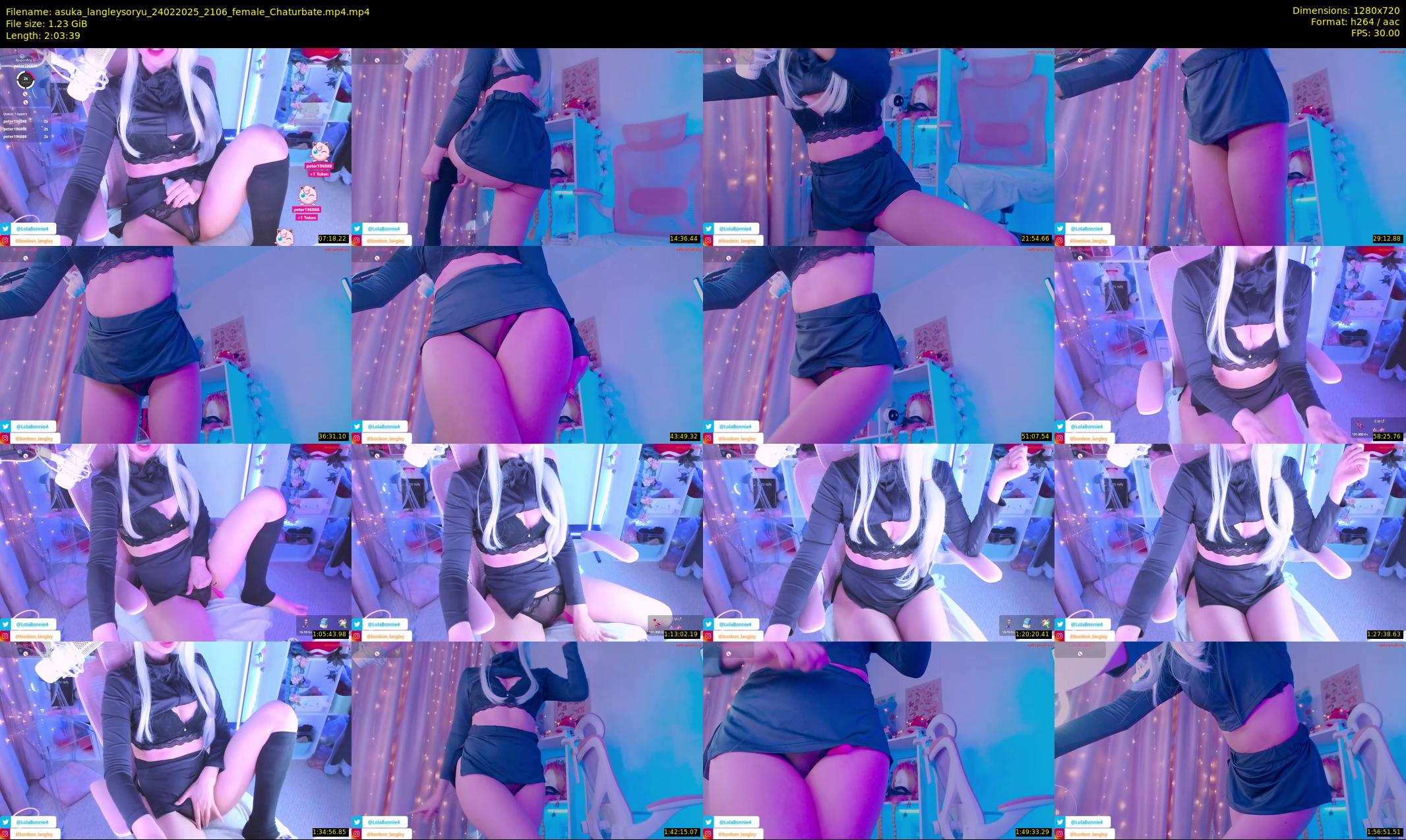 asuka_langleysoryu — 124 minute Chaturbate female cam show recording, 720p, Feb 24, 2025