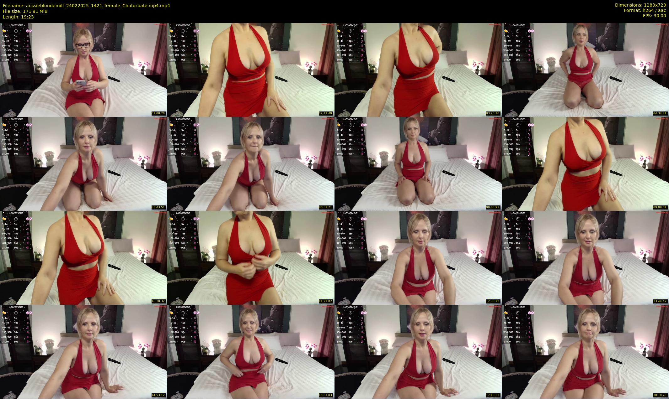 aussieblondemilf — 20 minute Chaturbate female cam show recording, 720p, Feb 24, 2025