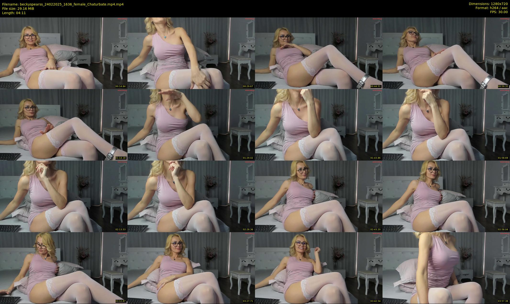 beckyspearss — 5 minute Chaturbate female cam show recording, 720p, Feb 24, 2025