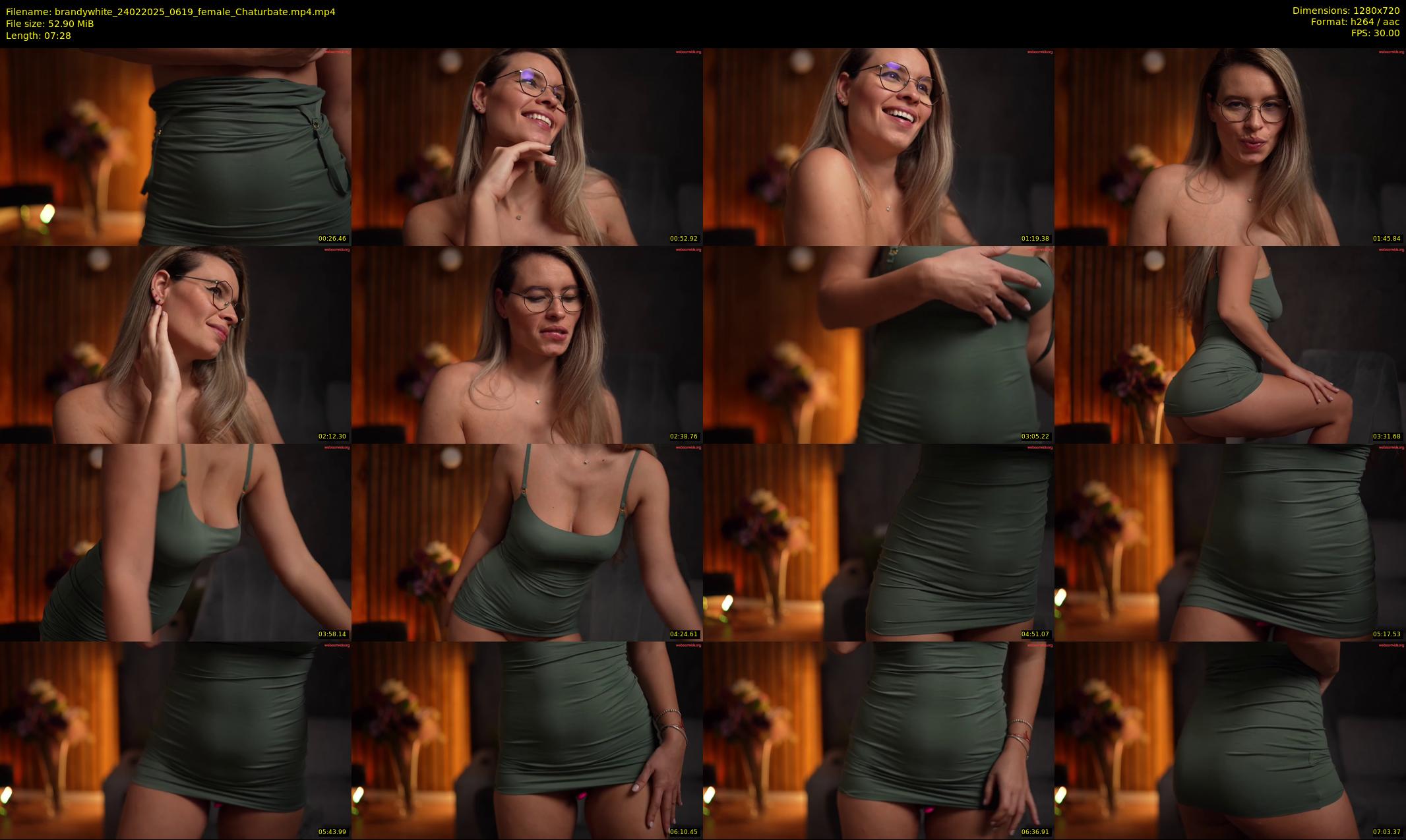 brandywhite — 8 minute Chaturbate female cam show recording, 720p, Feb 24, 2025