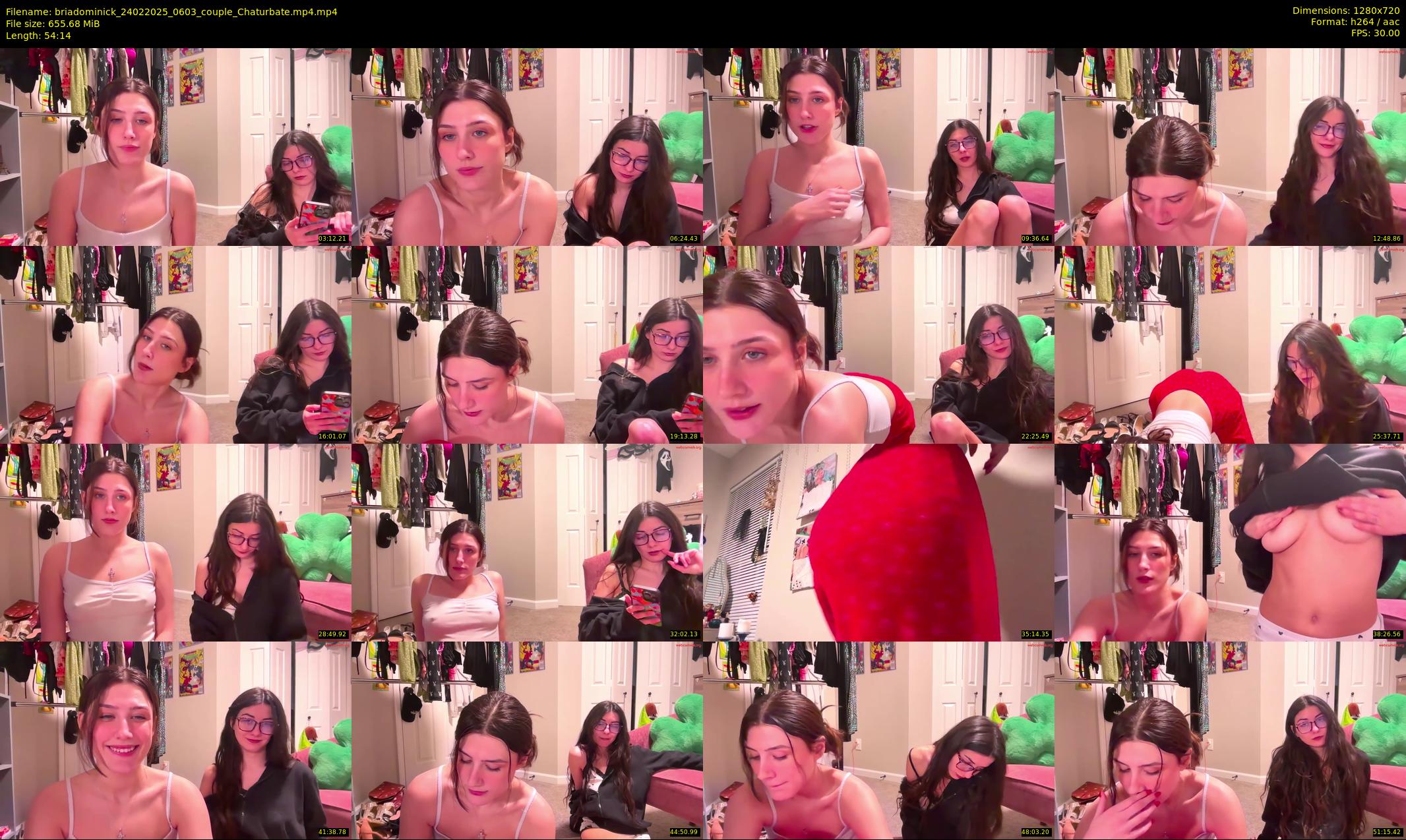 briadominick — 55 minute Chaturbate couple cam show recording, 720p, Feb 24, 2025