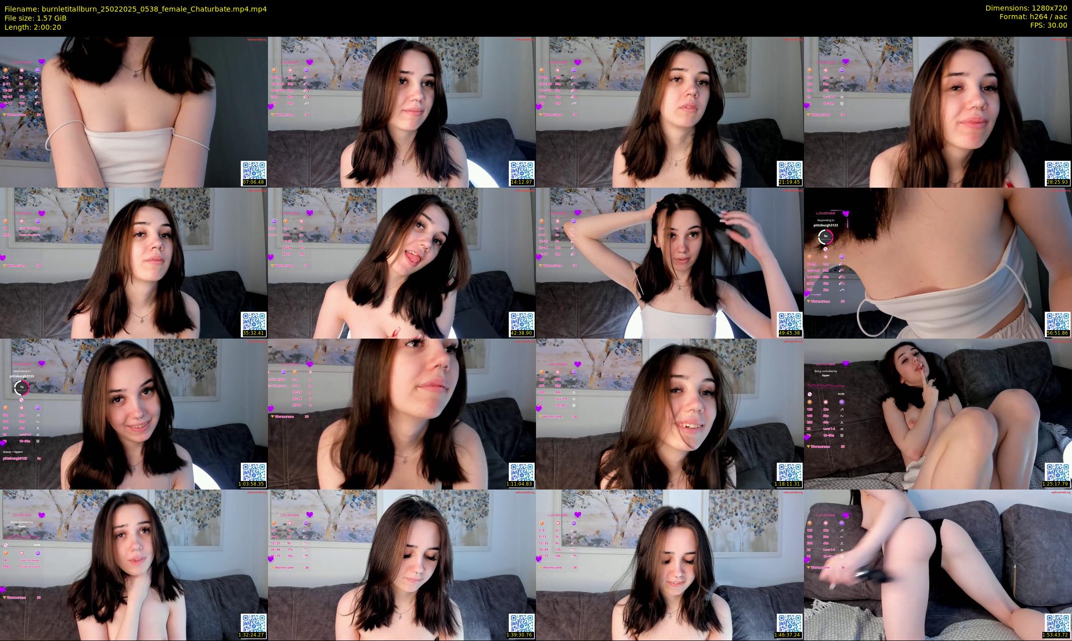 burnletitallburn — 121 minute Chaturbate female cam show recording, 720p, Feb 25, 2025