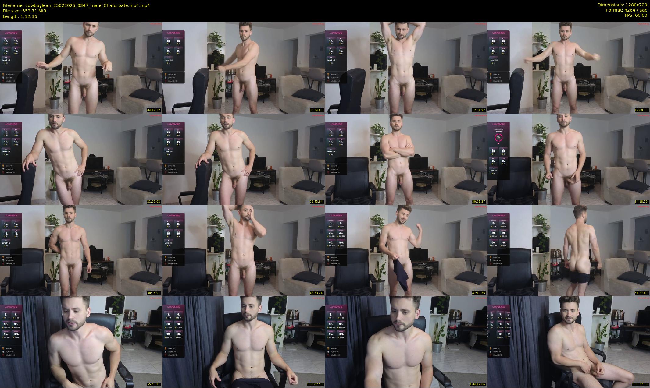 cowboylean — 73 minute Chaturbate male cam show recording, 720p, Feb 25, 2025