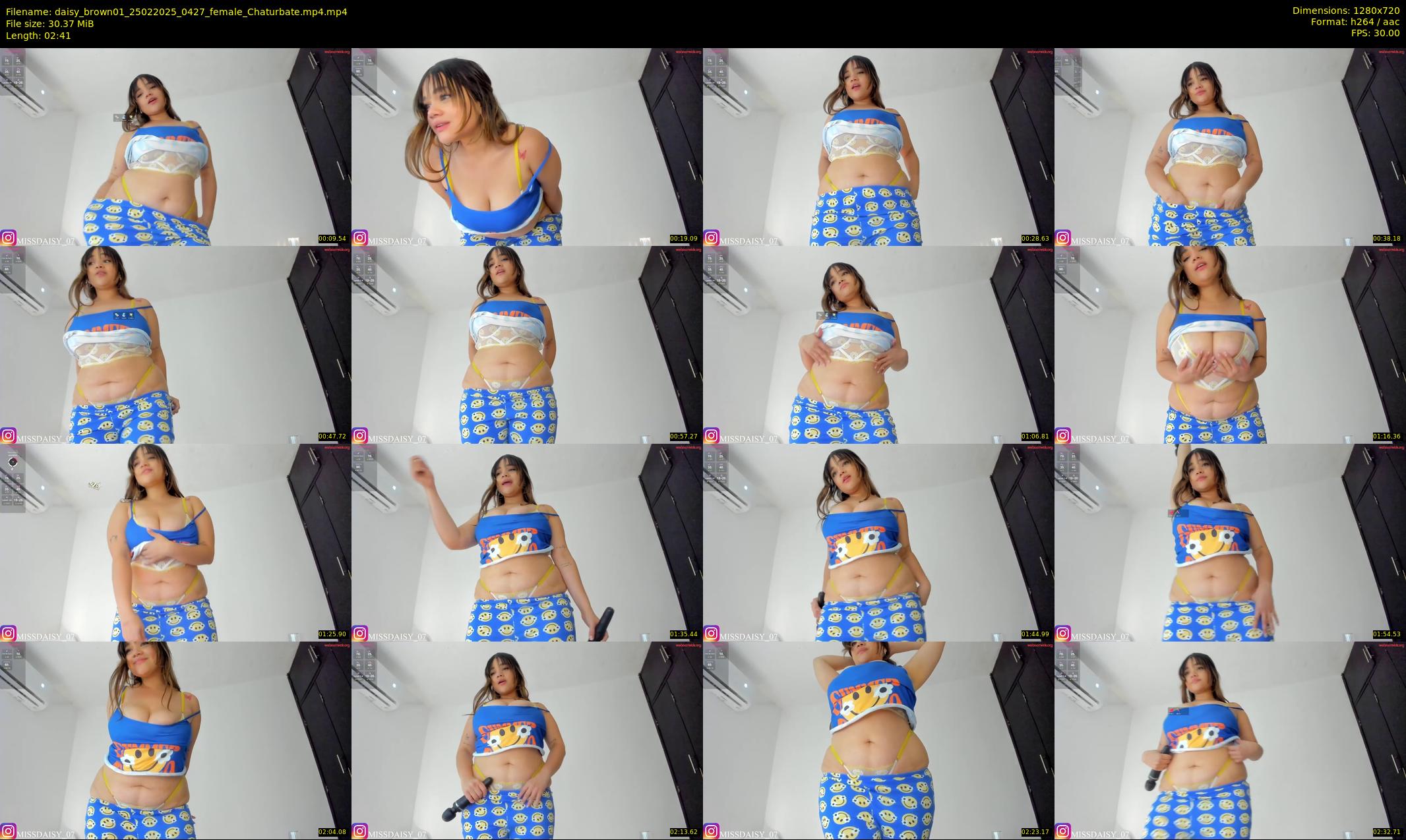 daisy_brown01 — 3 minute Chaturbate female cam show recording, 720p, Feb 25, 2025