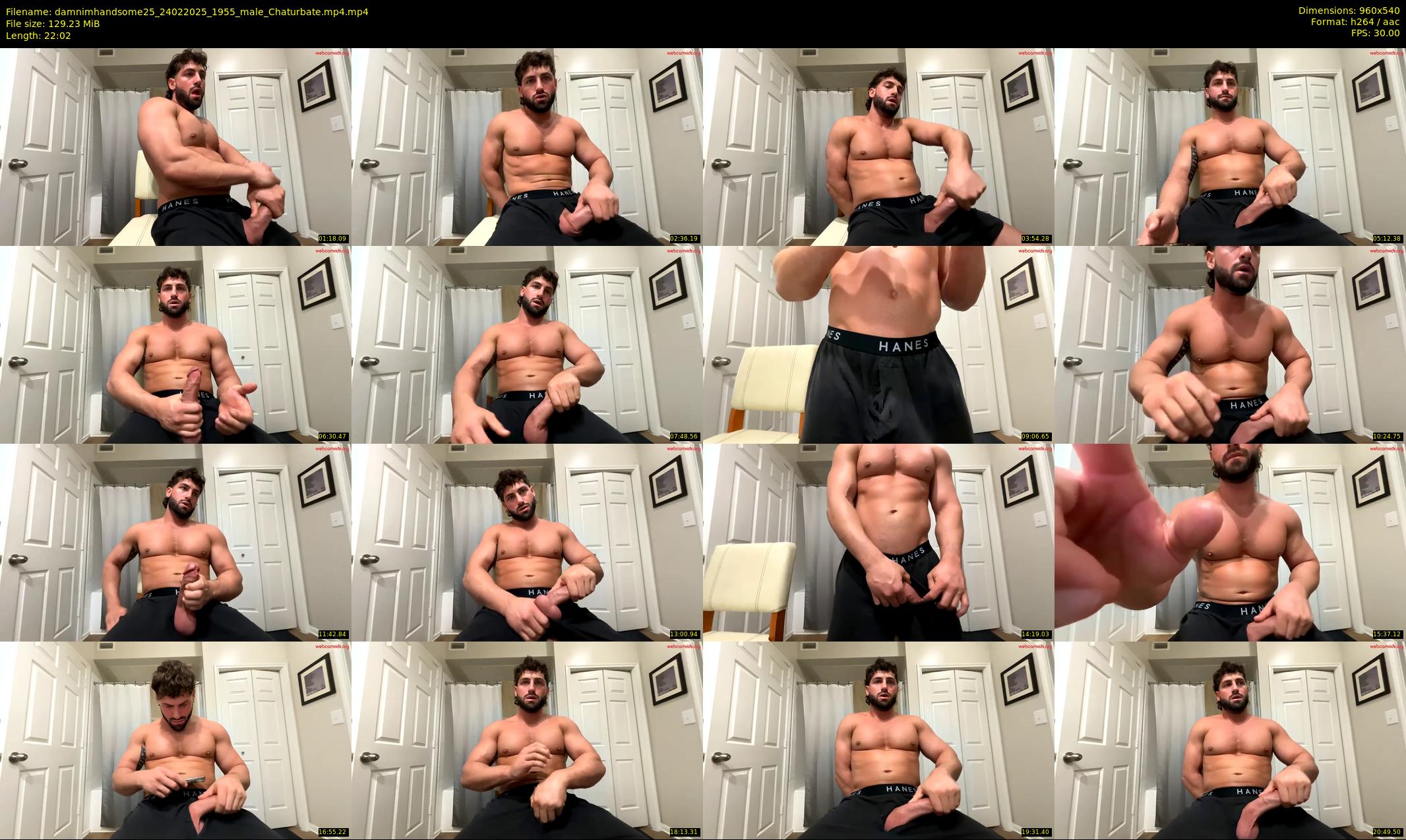 damnimhandsome25 — 23 minute Chaturbate male cam show recording, 480p, Feb 24, 2025
